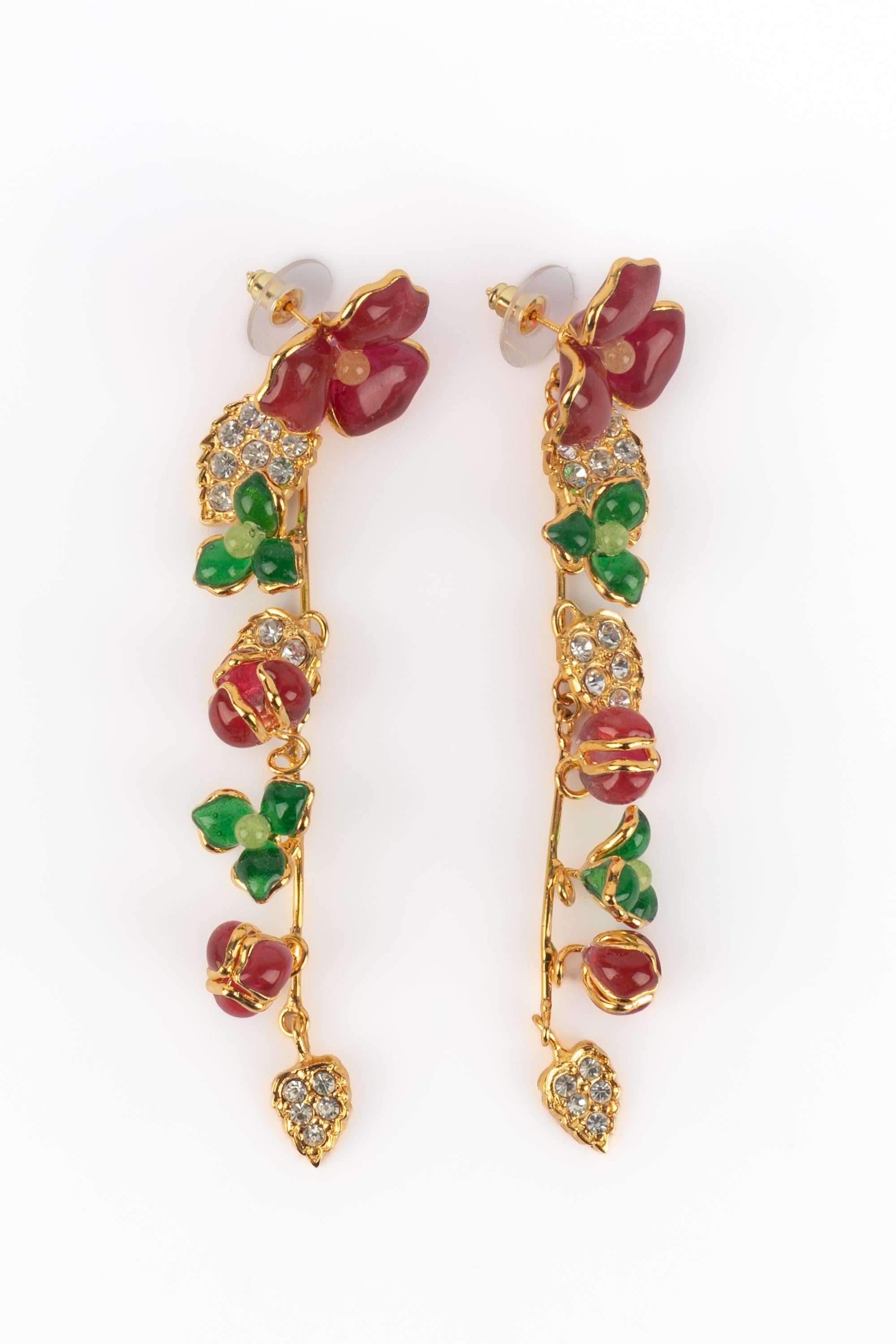 Orecchini rosa Augustine In condizioni ottime in vendita a SAINT-OUEN-SUR-SEINE, FR