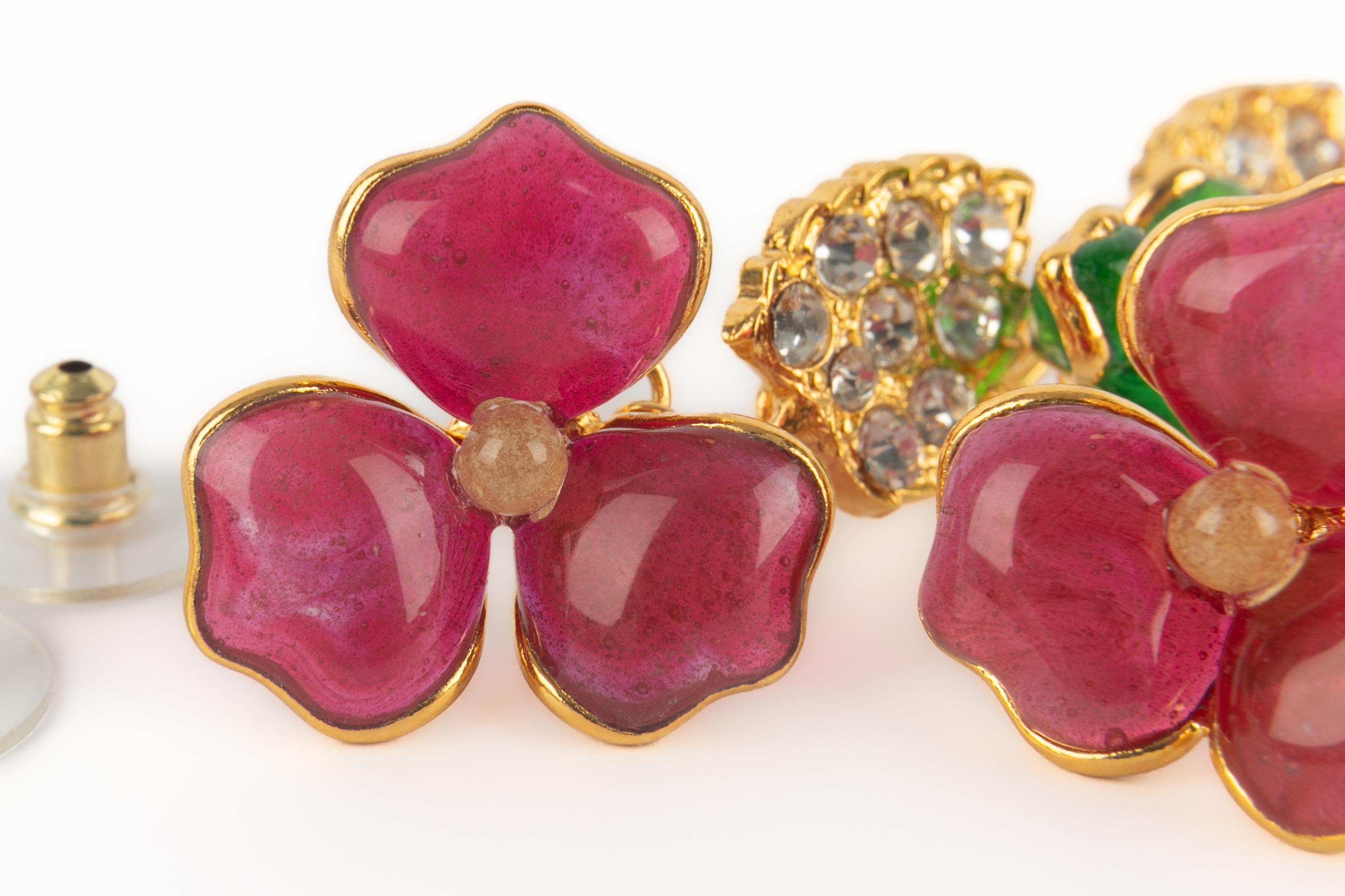 Orecchini rosa Augustine in vendita 3