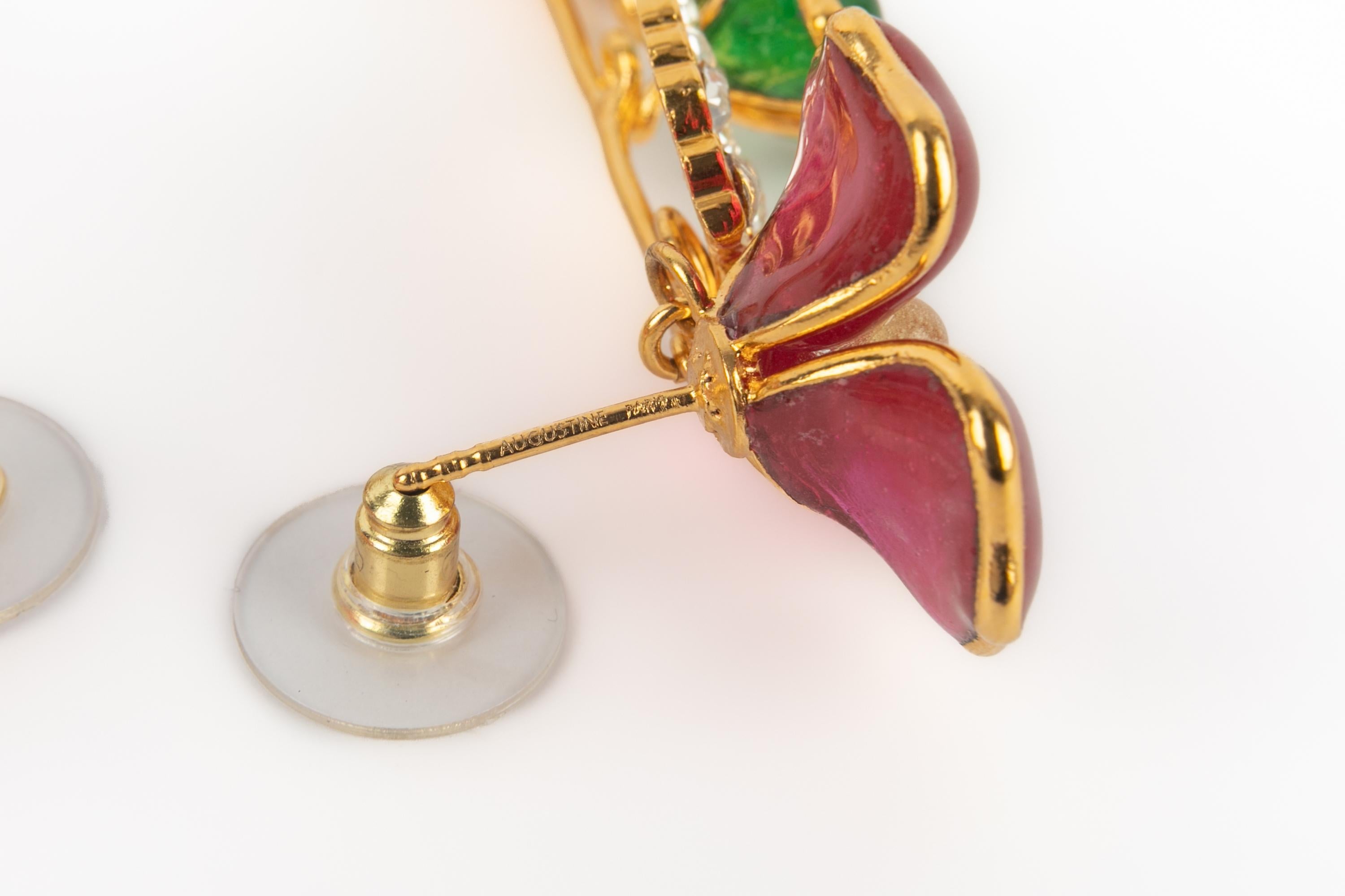 Orecchini rosa Augustine in vendita 4