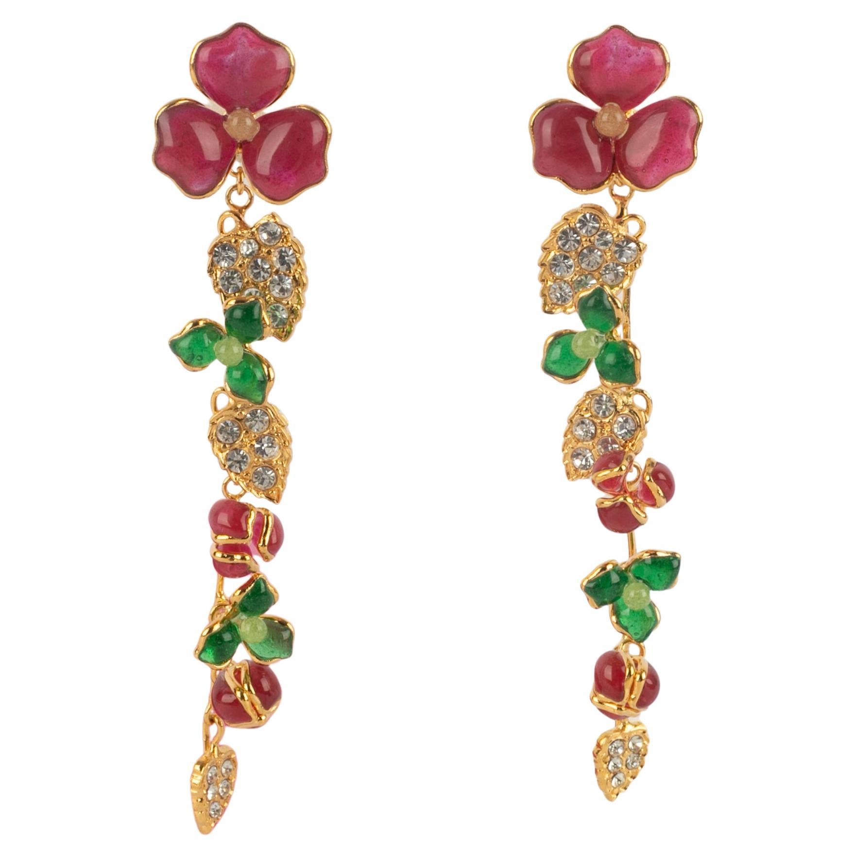 Orecchini rosa Augustine