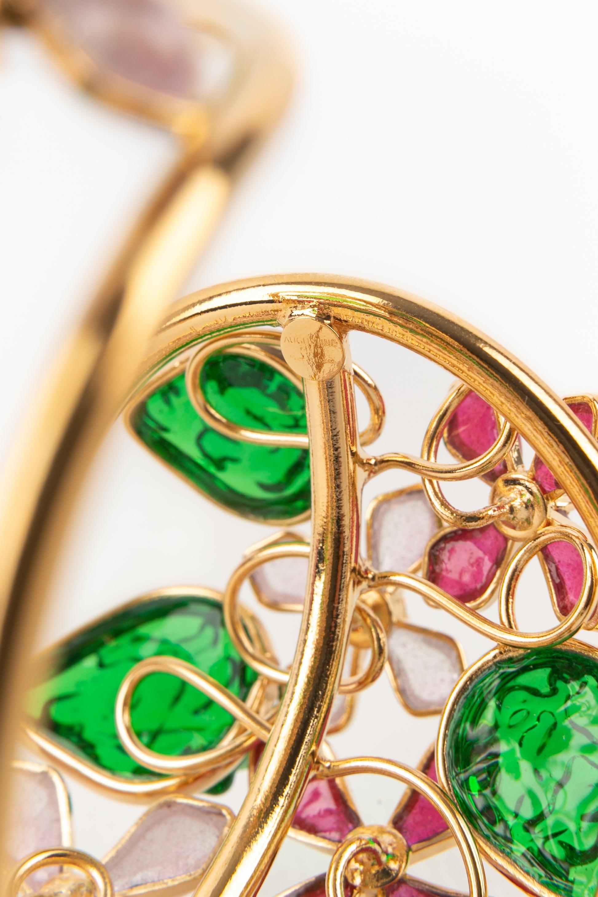Bracciale con fiori rosa Augustine in vendita 3