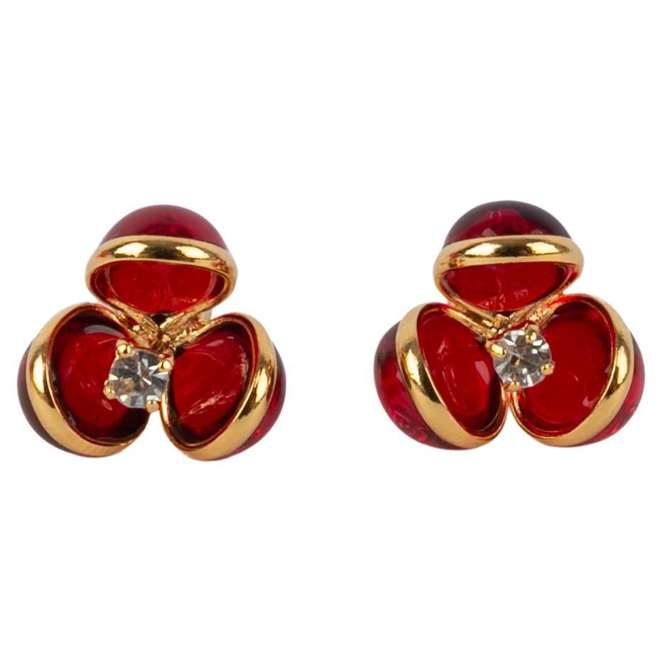 Augustinus rote Ohrringe im Angebot