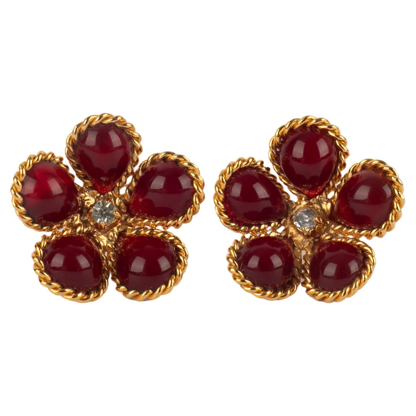 Orecchini rossi Augustine in vendita