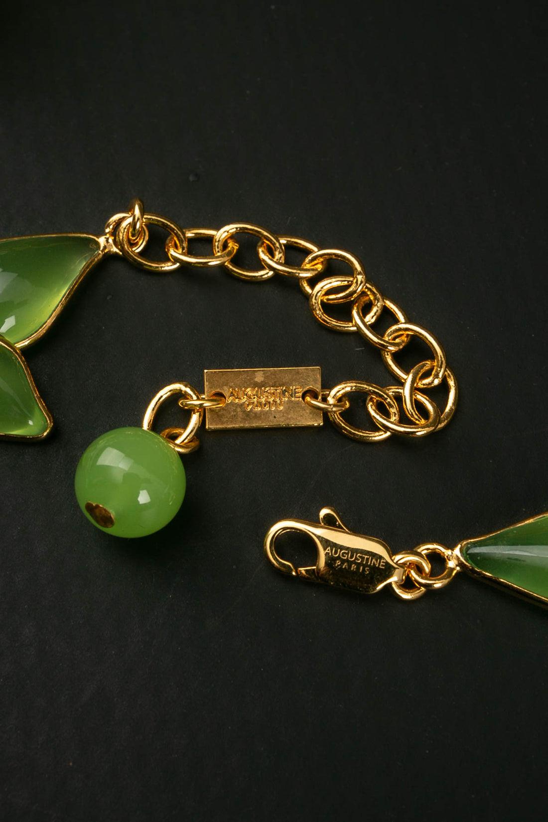 Augustine Short Gilded Metal Necklace For Sale 7