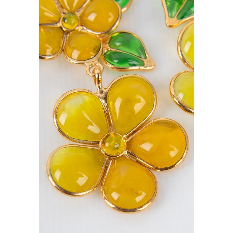 Women's Augustine with Yellow Glass Paste Earrings For Sale