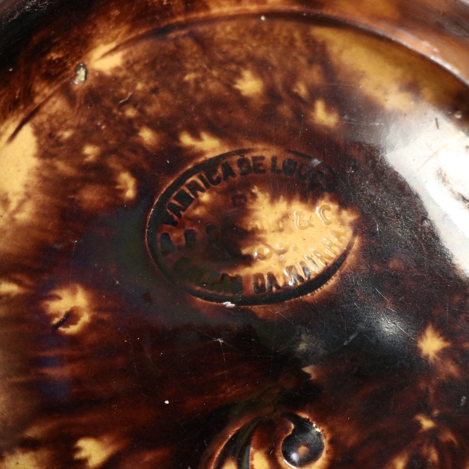 Augusto Baptista de Carvalho Palissy Majolika Froschteller im Angebot 3