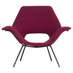 Fauteuil Augusto Bozzi, modèle « Oren », fabriqué par Fratelli Saporiti, années 1950