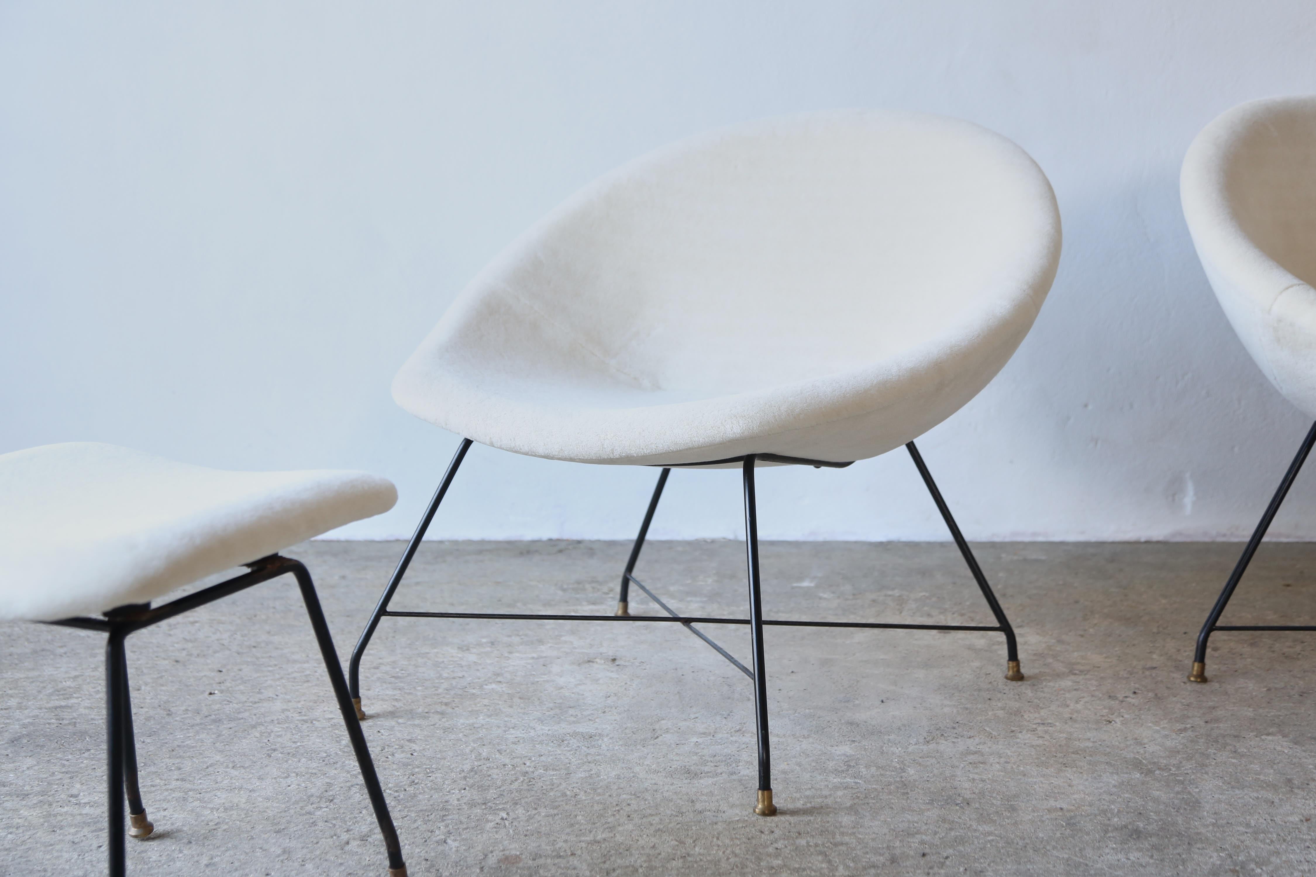 Mid-Century Modern Augusto Bozzi Chairs for Saporiti Italia, 1960s For Sale