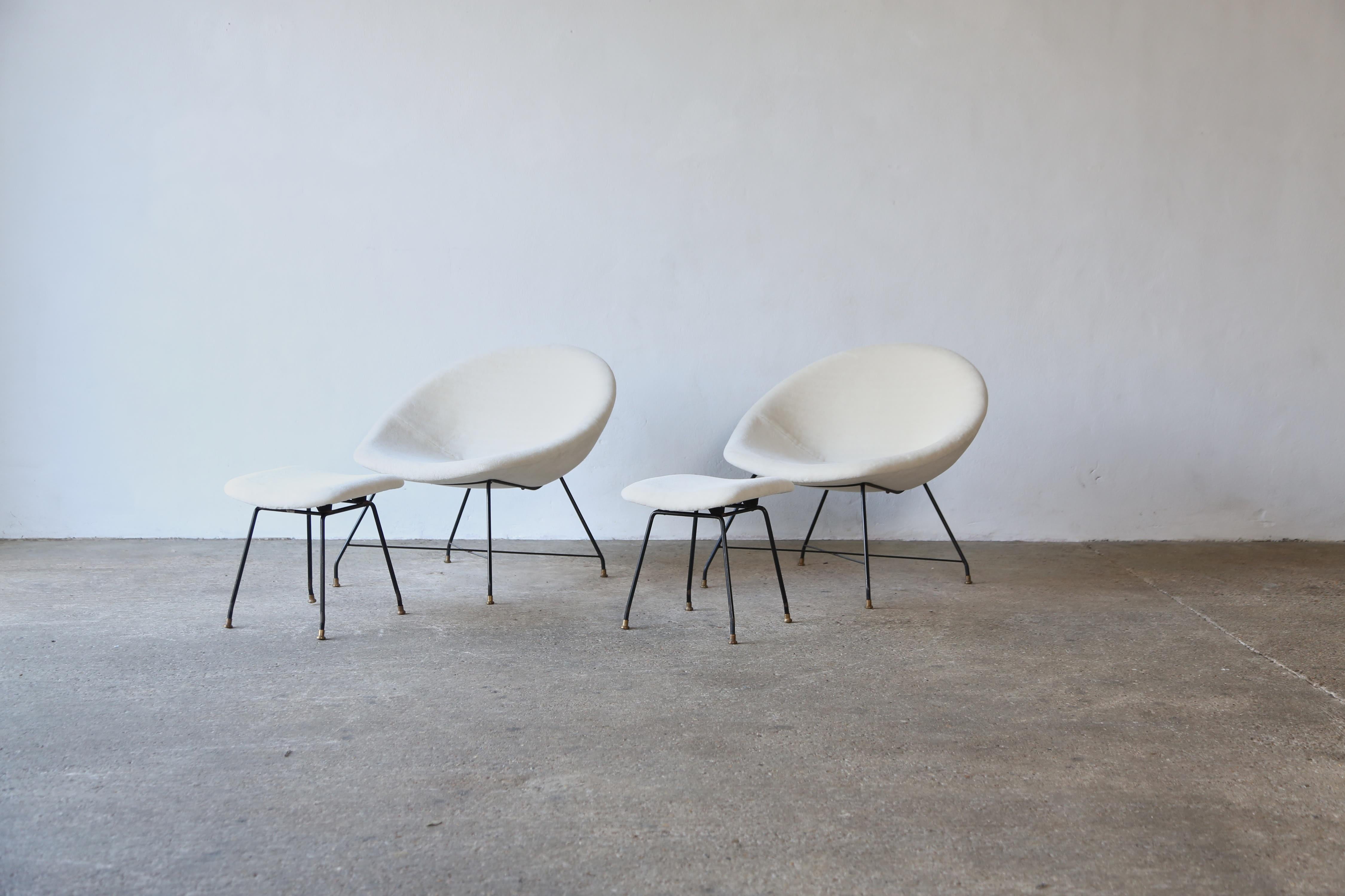 Augusto Bozzi Chairs for Saporiti Italia, 1960s In Good Condition For Sale In London, GB