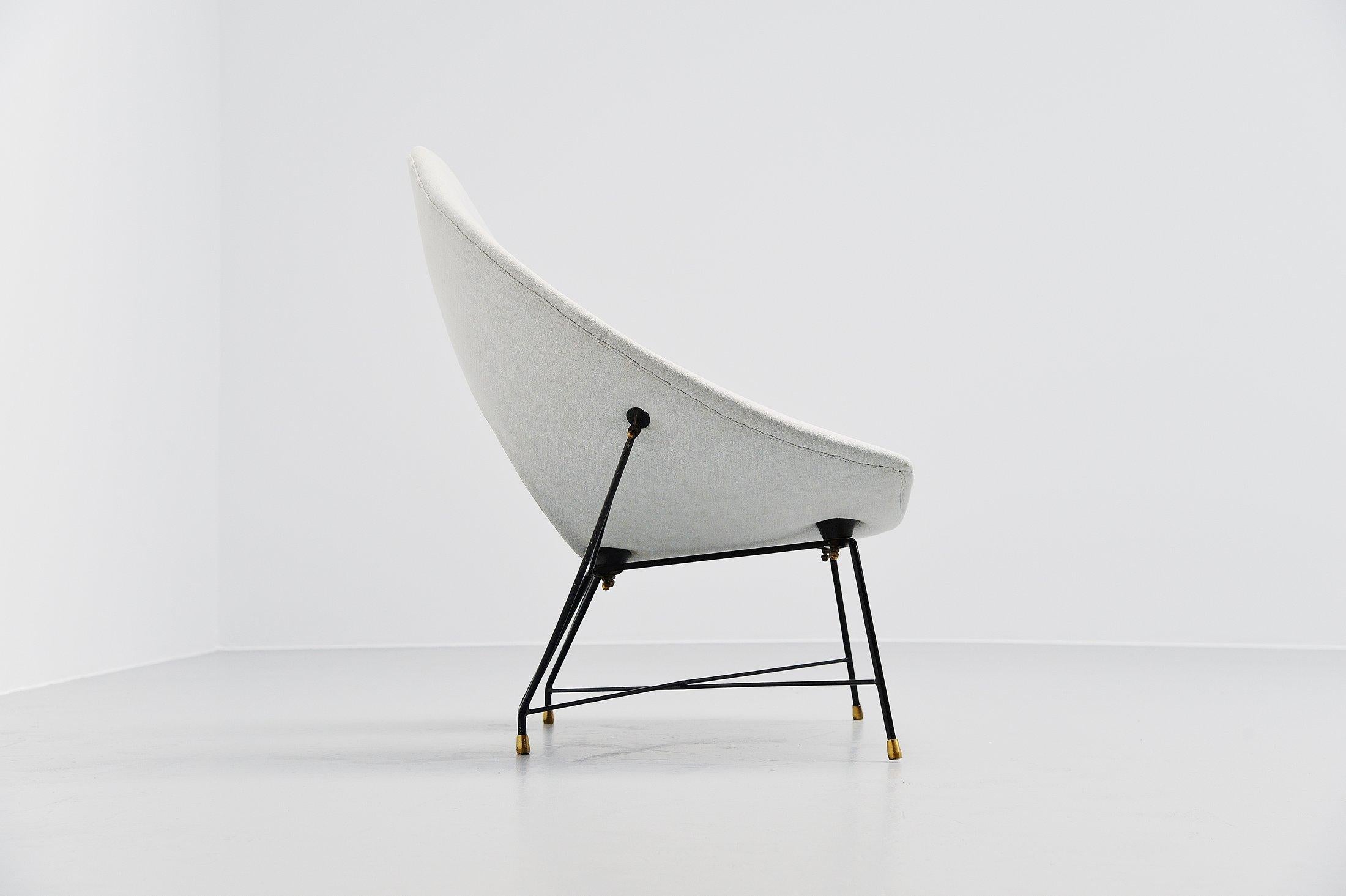 Mid-Century Modern Augusto Bozzi Cosmos Lounge Chair, Italy, 1954