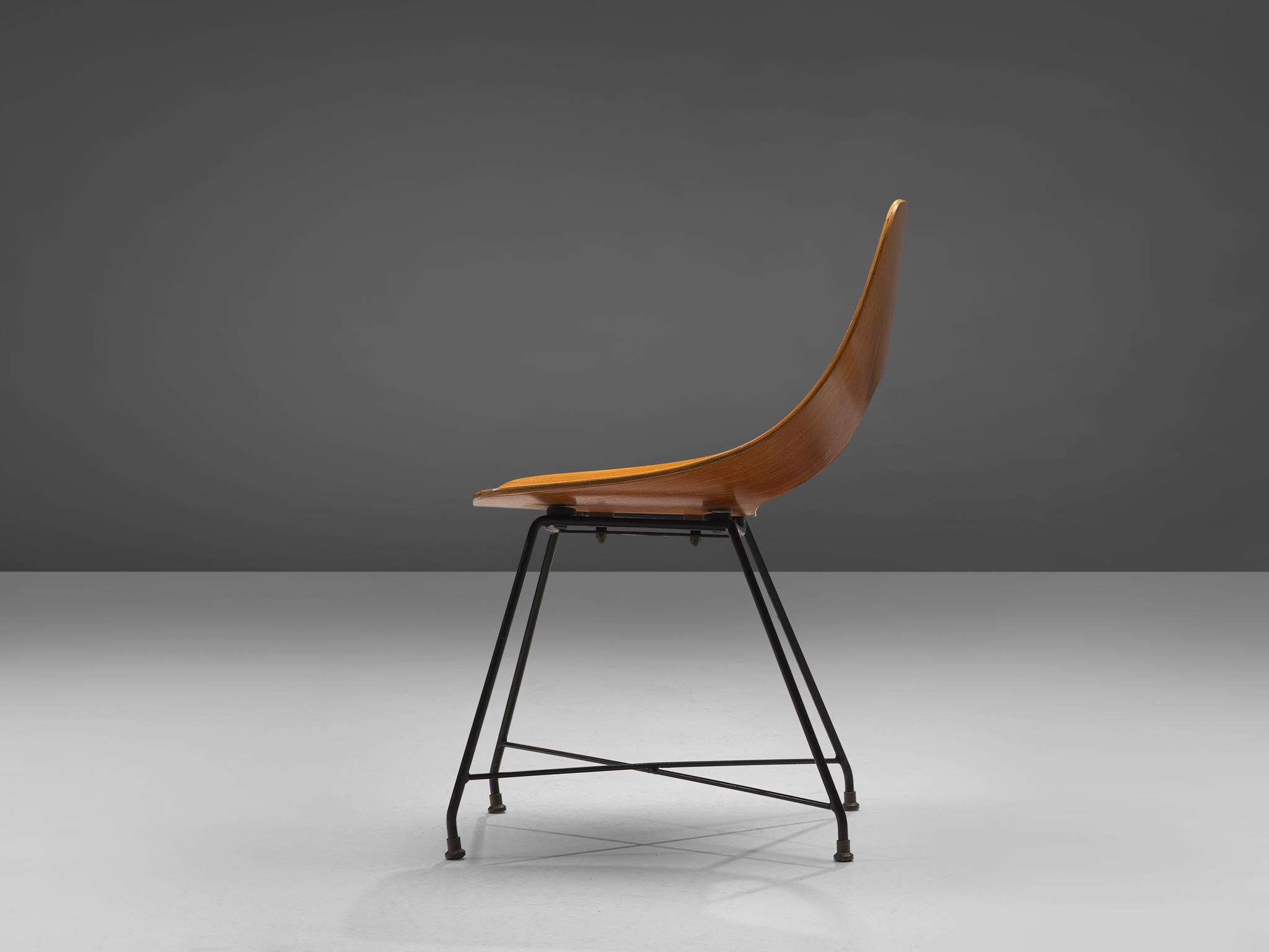 Mid-20th Century Augusto Bozzi for Saporiti 'Ariston' Chair in Teak  For Sale