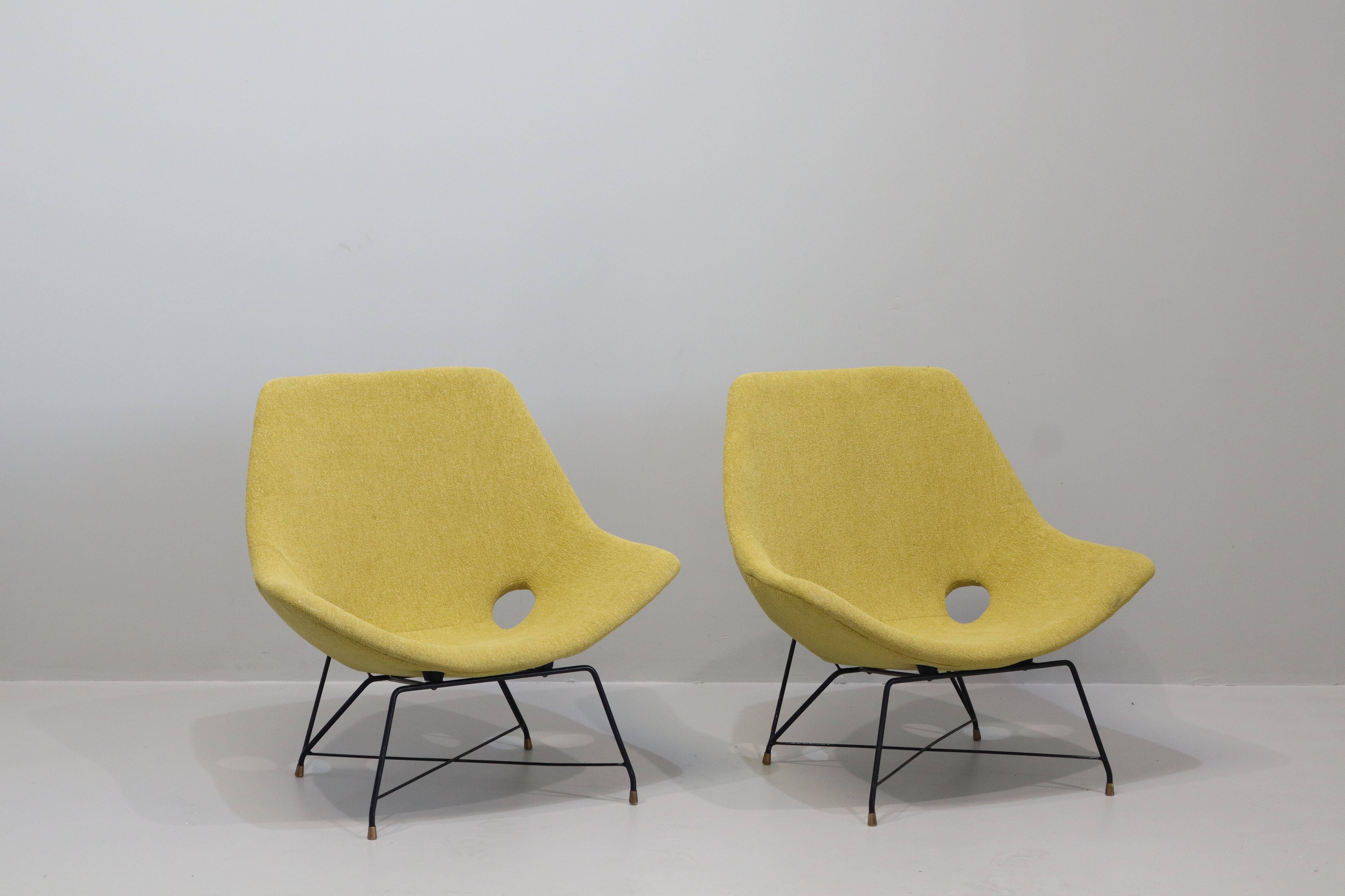 Augusto Bozzi Sillas Kosmos  para Saporiti Italia Moderno de mediados de siglo en venta