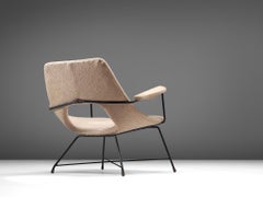Augusto Bozzi Lounge Chair with Metal Frame