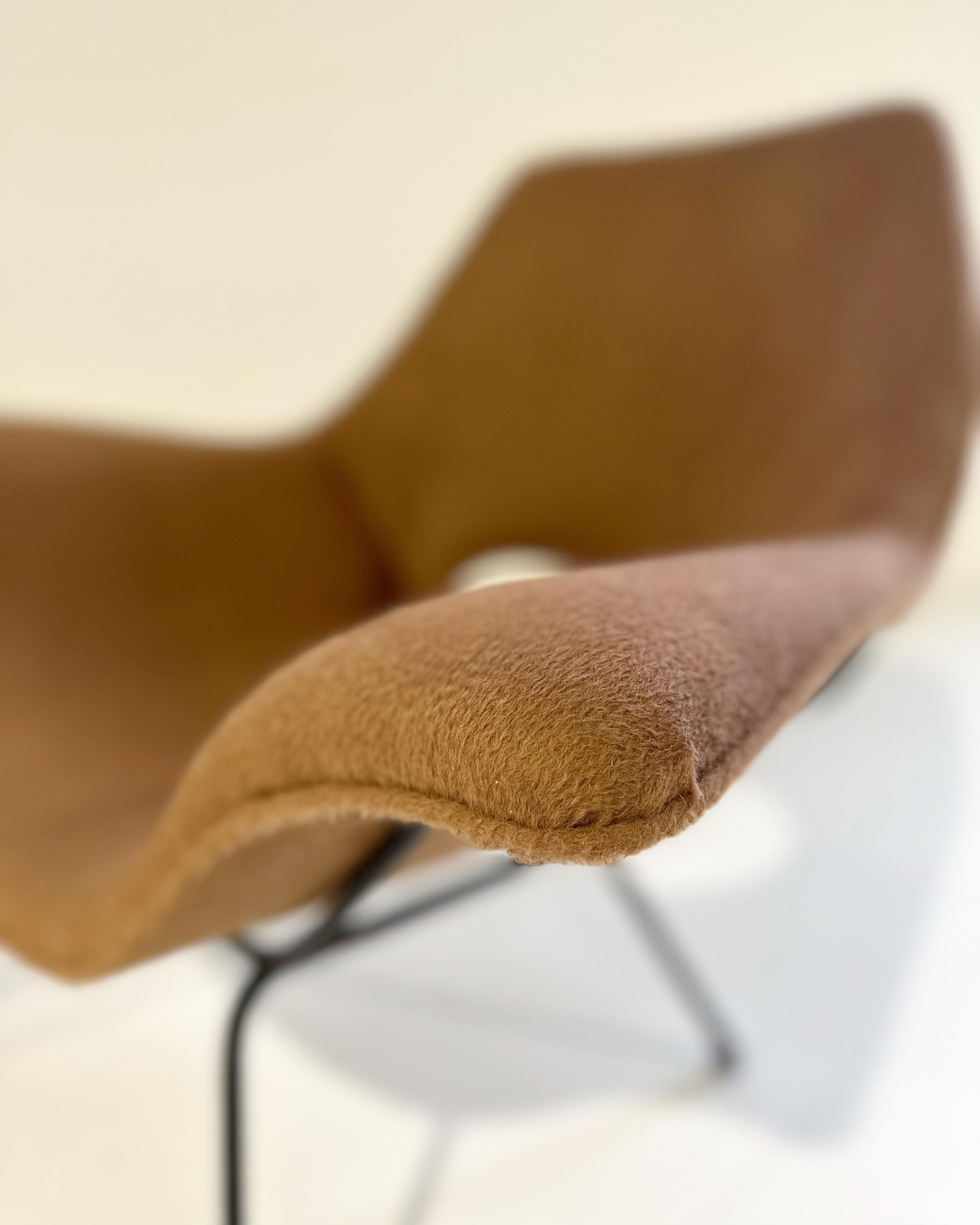Paire de fauteuils de salon Augusto Bozzi en tissu Inata Alpaca en vente 1