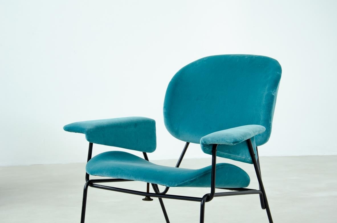 20ième siècle Augusto Bozzi, paire de fauteuils à structure en fer en vente