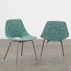 Augusto Bozzi, Paar Stühle aus der Mitte des Jahrhunderts, 1950er Jahre