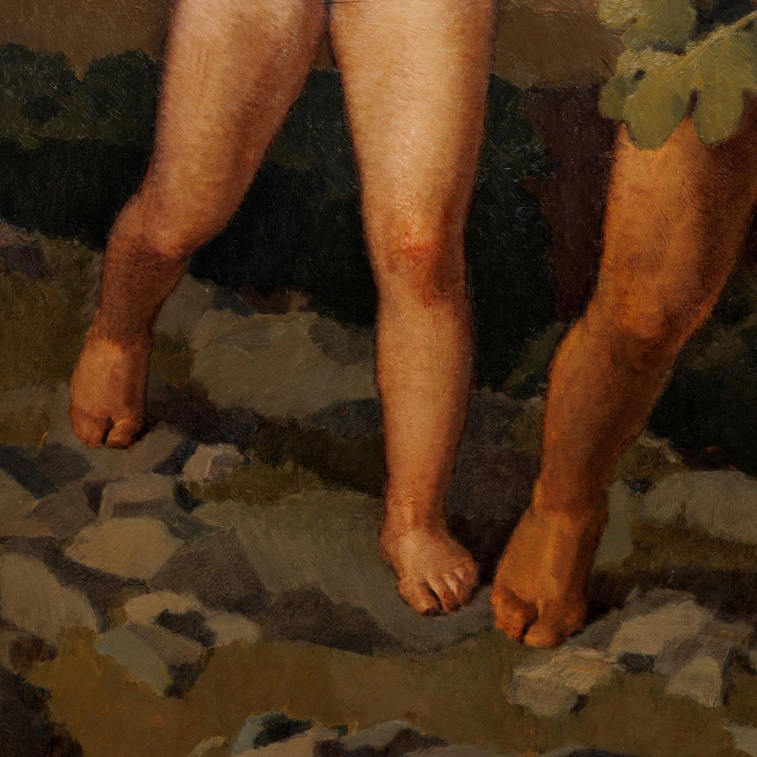 Die Vertreibung von Adam und Eva. 1936, Öl auf Leinwand 1