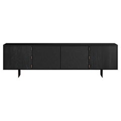 Augusto Credenza Medium in Black Oil Designed by Jorge Arturo Ibarra for Luteca