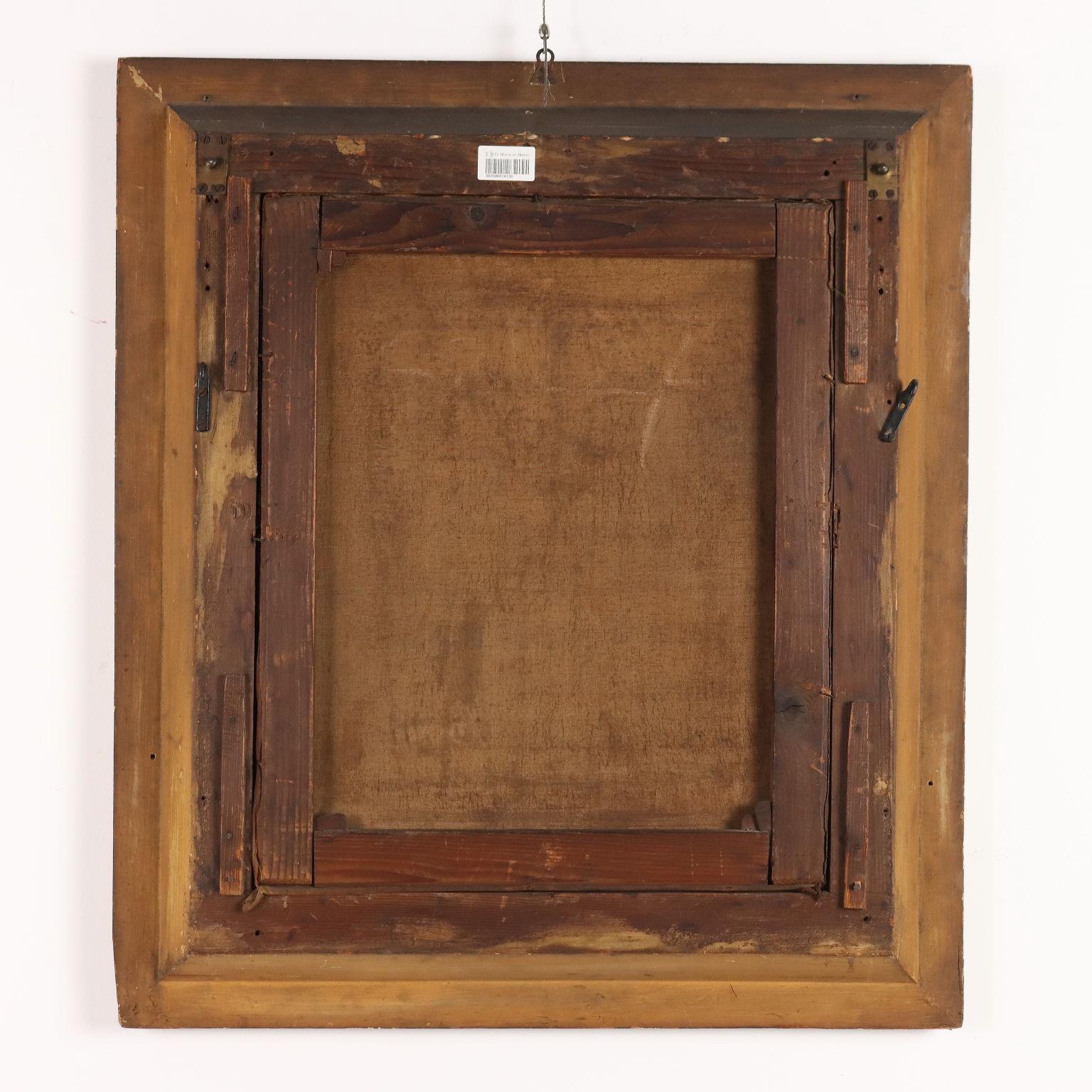 Dipinto di Augusto Friedrich Siegert Interno con Figura Femminile en venta 12