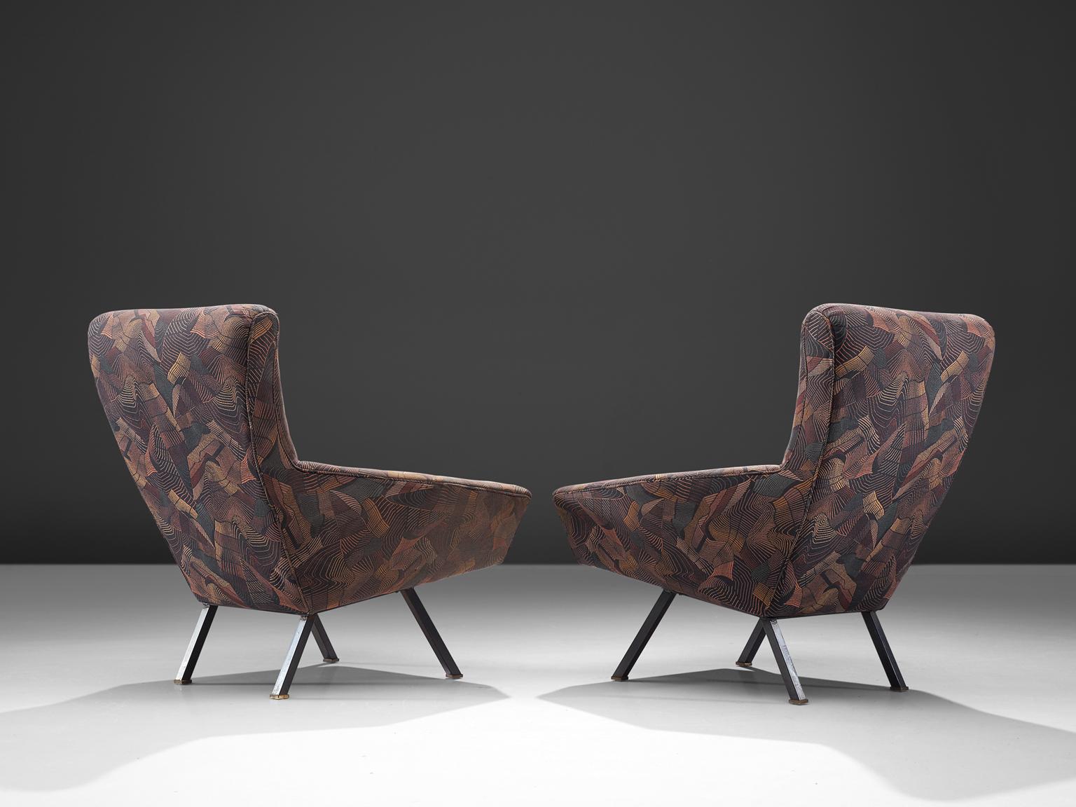 Mid-20th Century Augusto Magnaghi and Mario Terzaghi Pair of Lounge Chairs  For Sale