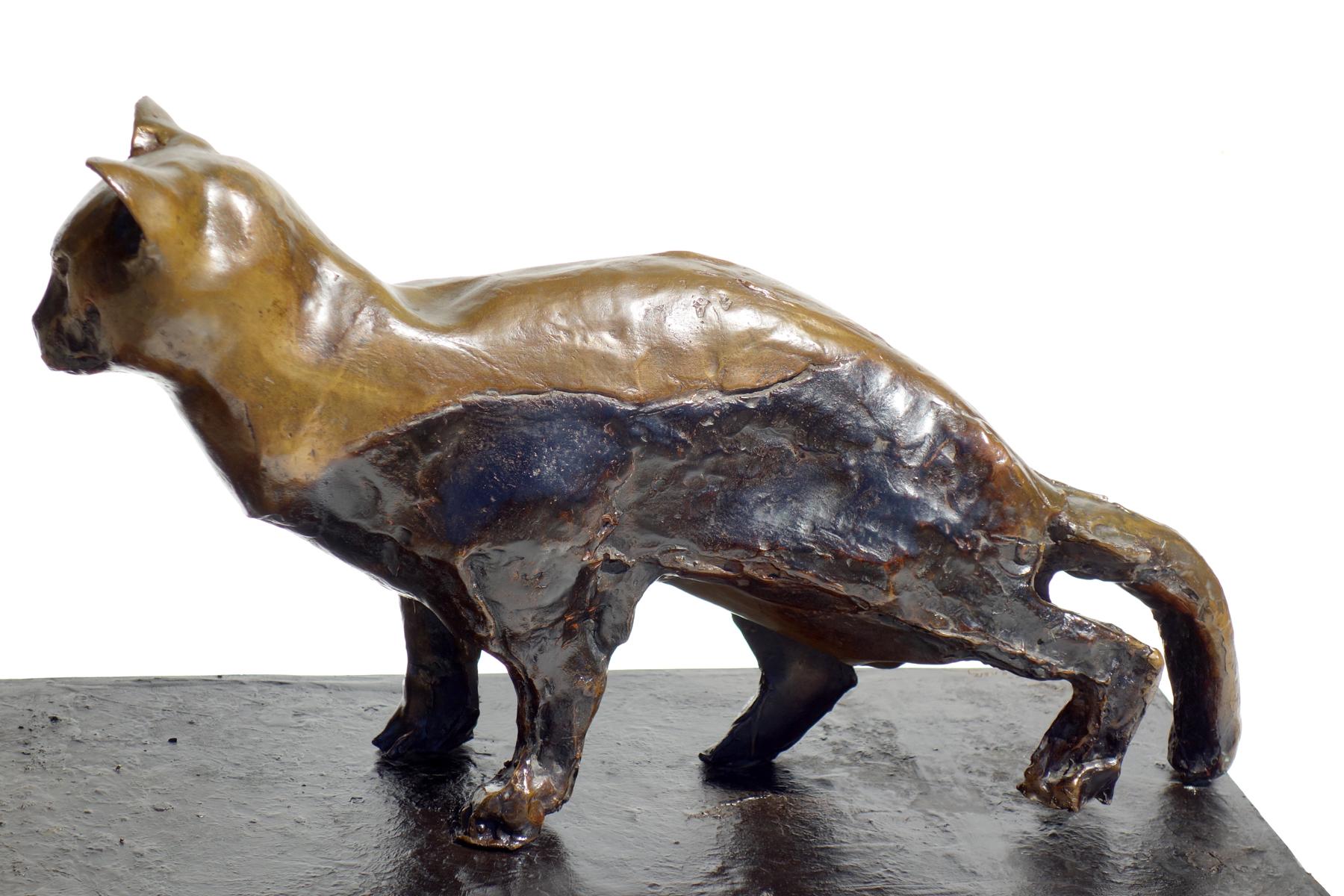Sculpture de chat en bronze Augusto Perez Excellent état - En vente à Brescia, IT