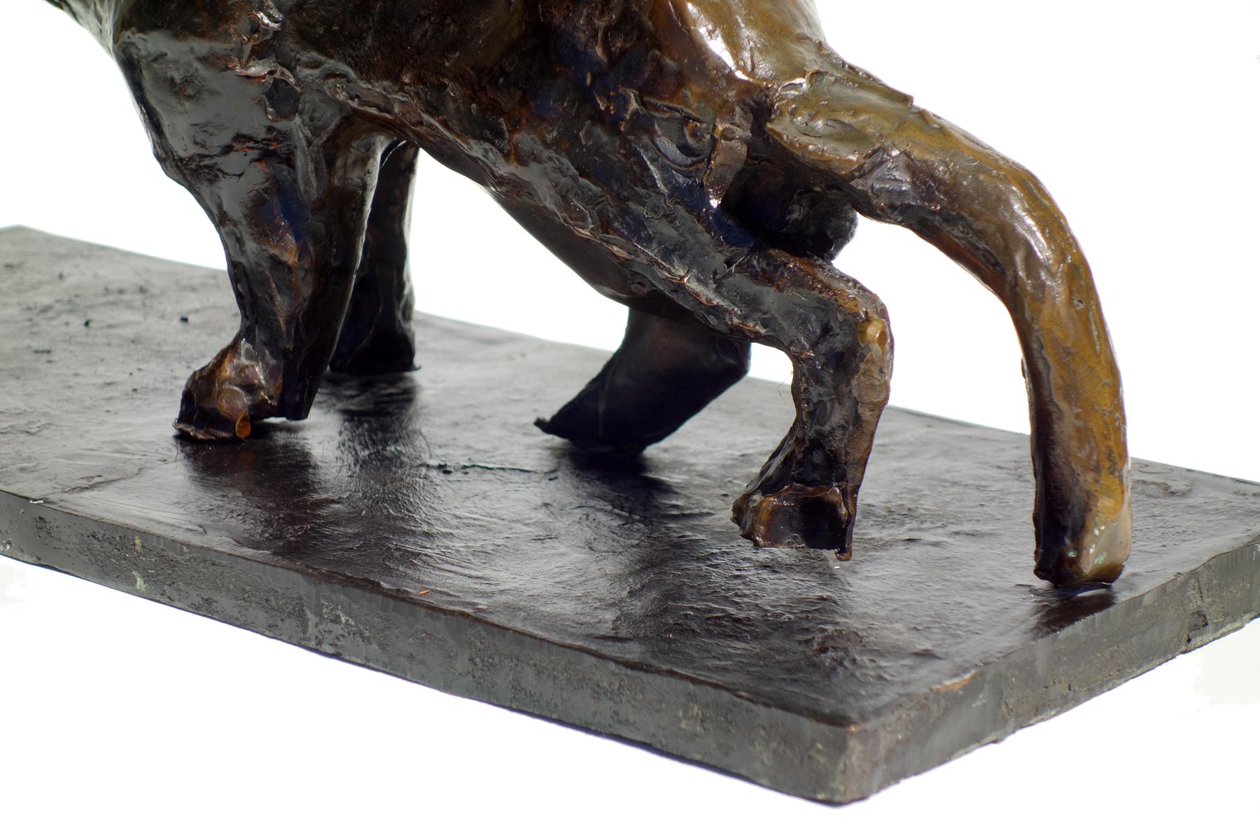 Augusto Perez Cat Bronze Sculpture For Sale 2