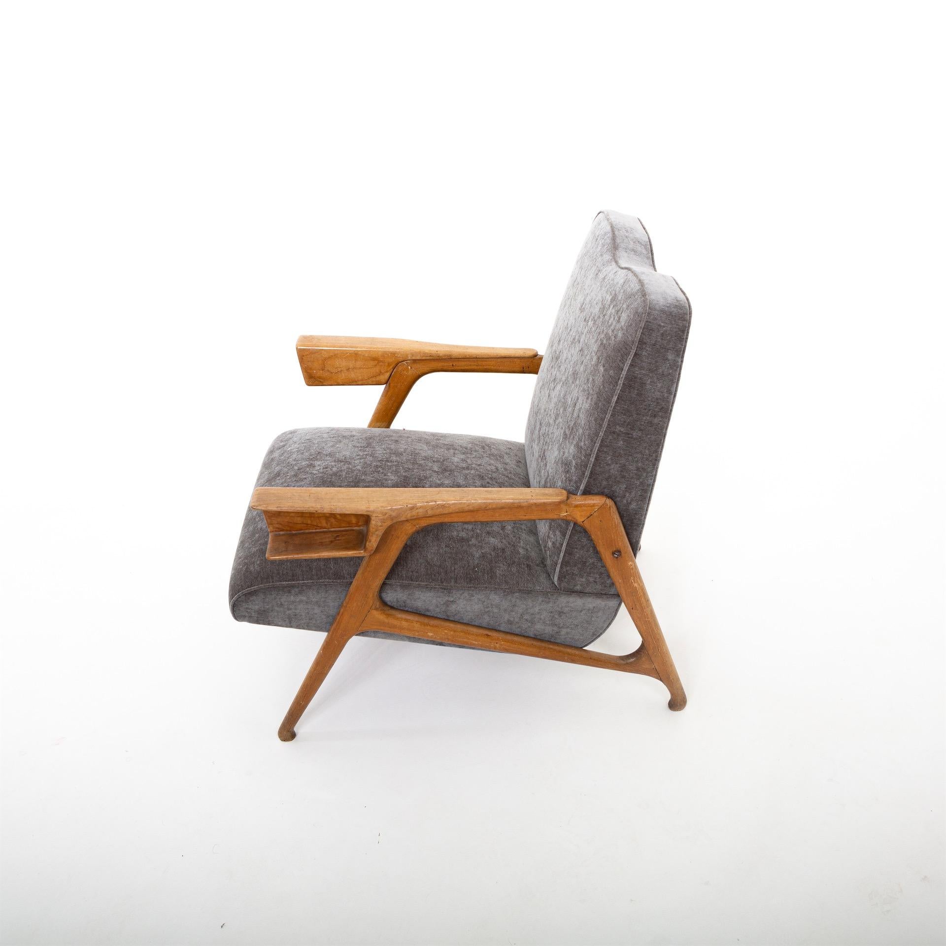 Augusto Romano Lounge Chair, Italy circa 1950 In Good Condition In Greding, DE