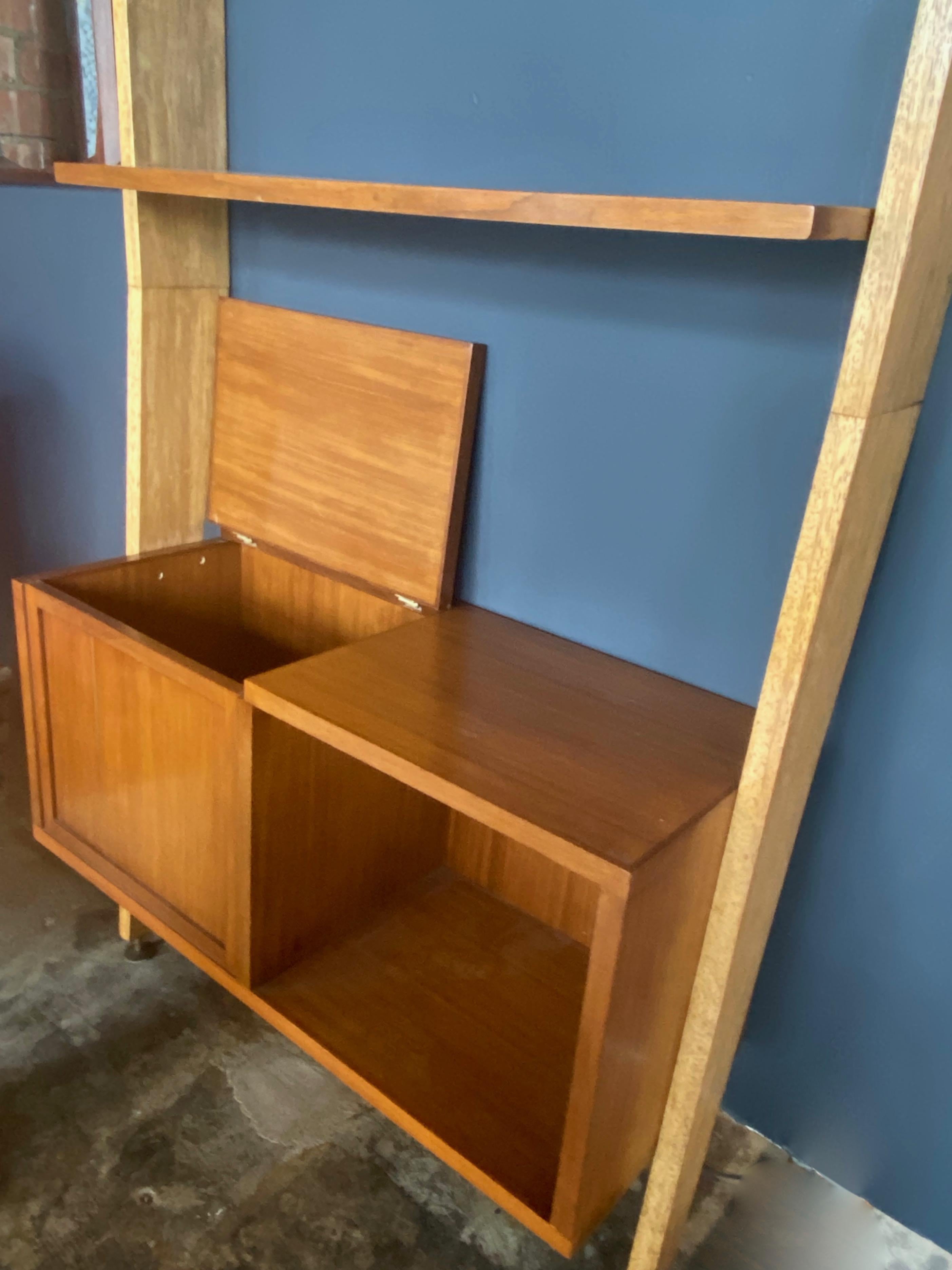 Augusto Romano Walnut and Brass Bookcase, Italy, 1950s 2