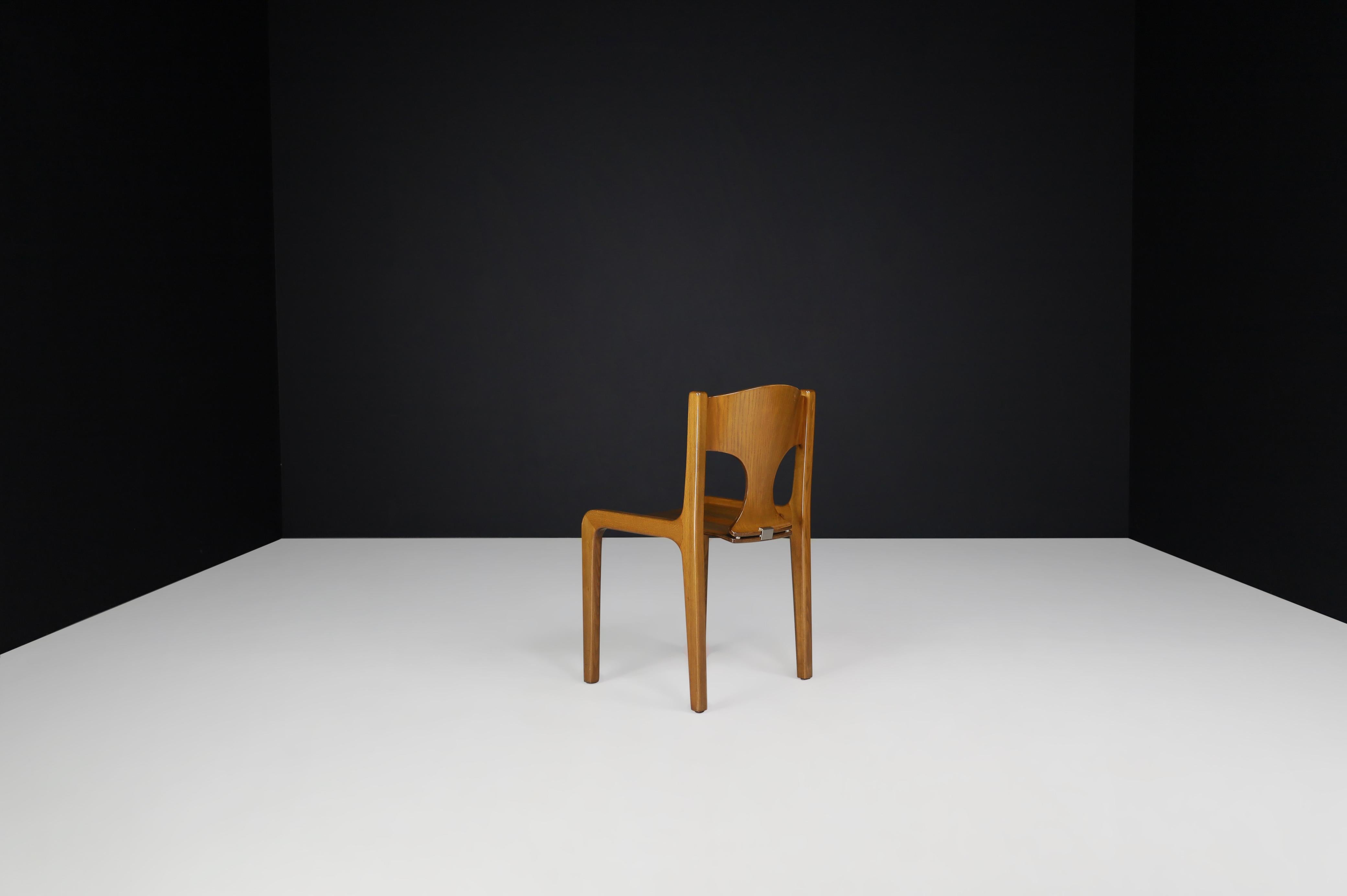 Italian Augusto Savini for Pozzi Dining Room Chairs, Italy 1968.   For Sale
