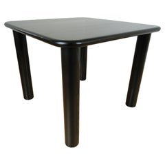 Augusto Savini for Pozzi Dining Table in Black Lacquered Wood