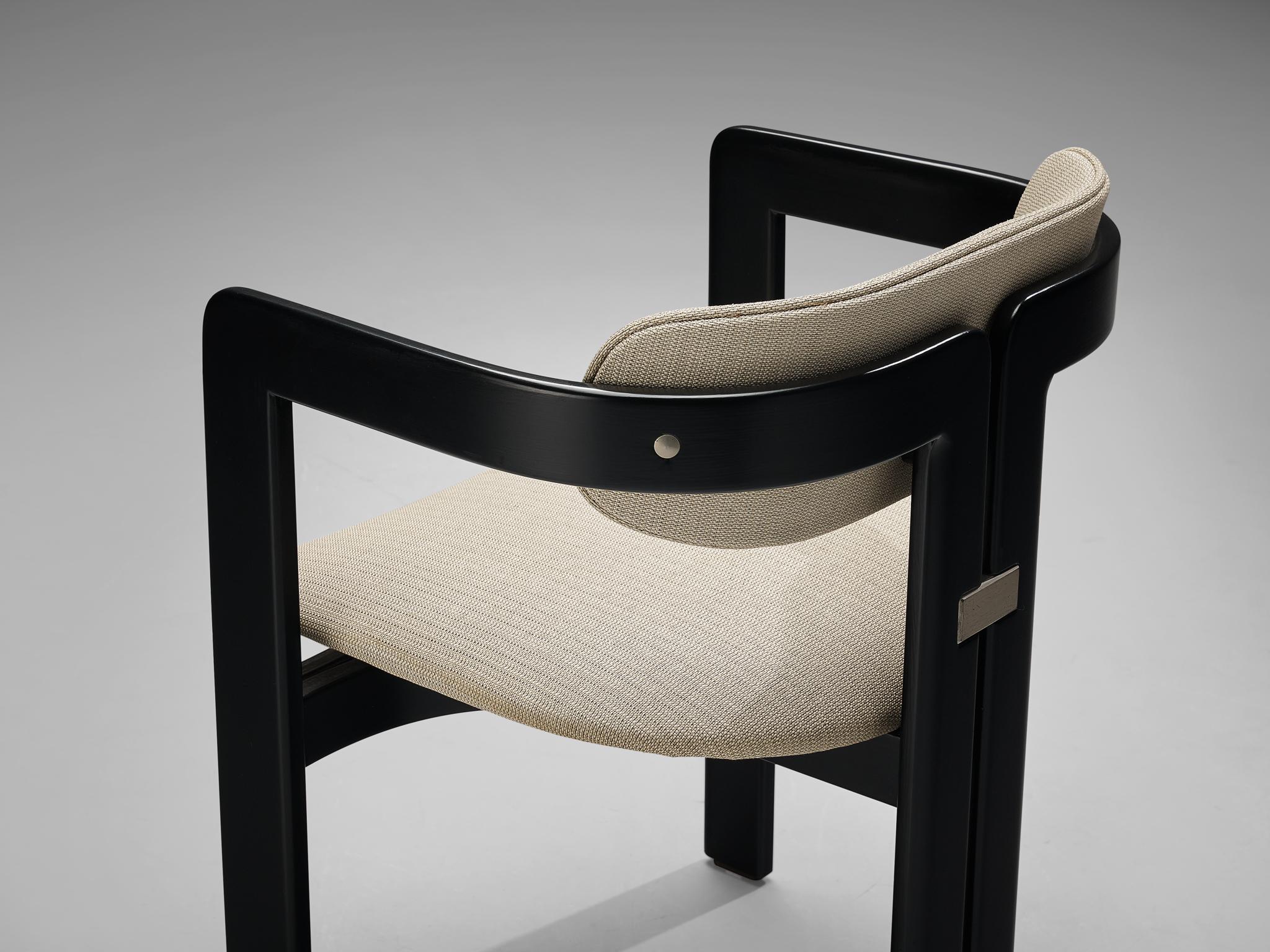 Mid-Century Modern Paire de chaises de salle à manger «amplona » d'Augusto Savini pour Pozzi  en vente
