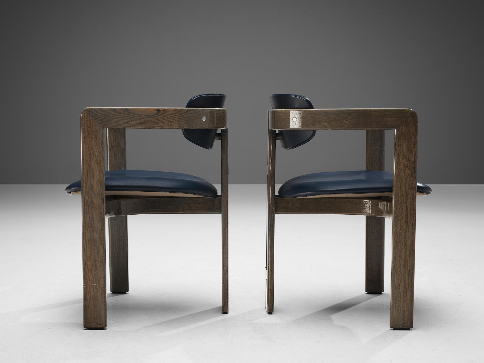 Italian Augusto Savini for Pozzi Pair of 'Pamplona' Dining Chairs