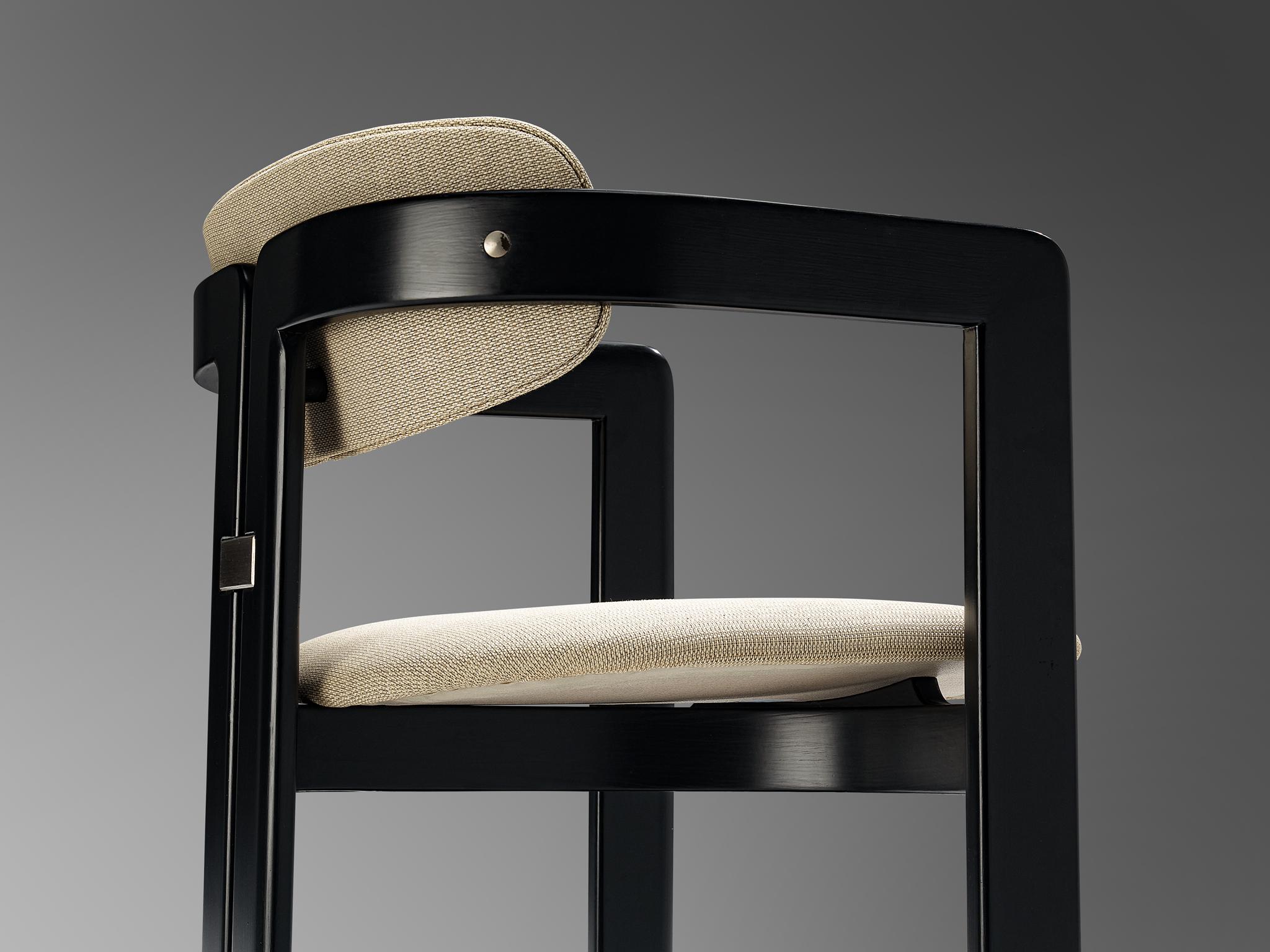 Paire de chaises de salle à manger «amplona » d'Augusto Savini pour Pozzi  Bon état - En vente à Waalwijk, NL
