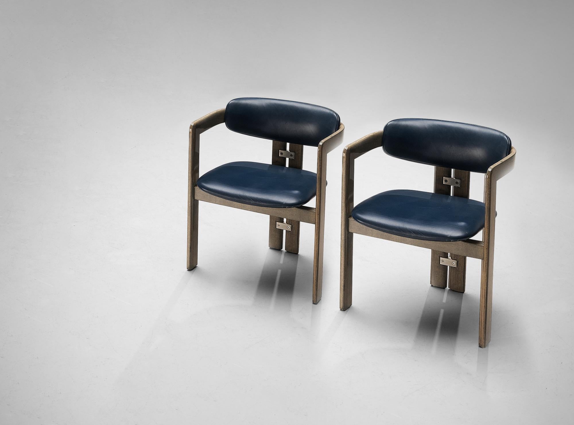 Mid-20th Century Augusto Savini for Pozzi Pair of 'Pamplona' Dining Chairs