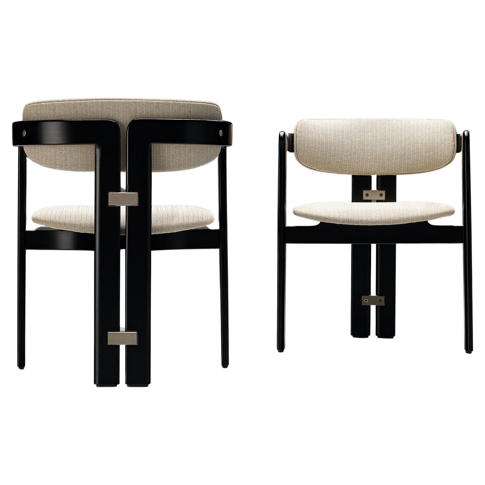 Augusto Savini for Pozzi Pair of 'Pamplona' Dining Chairs 
