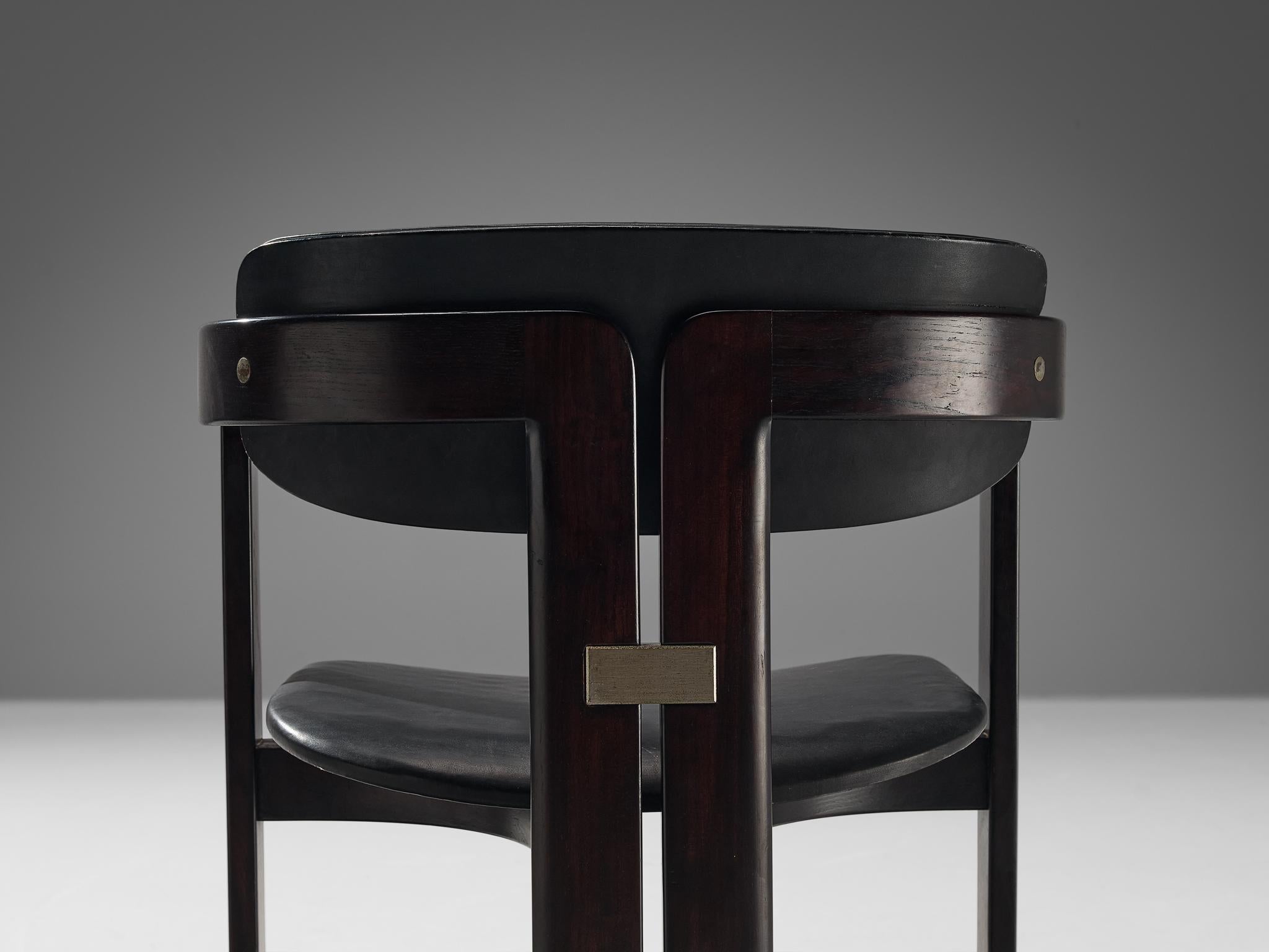 Mid-Century Modern Chaise de salle à mangeramplona d'Augusto Savini pour Pozzi  en vente