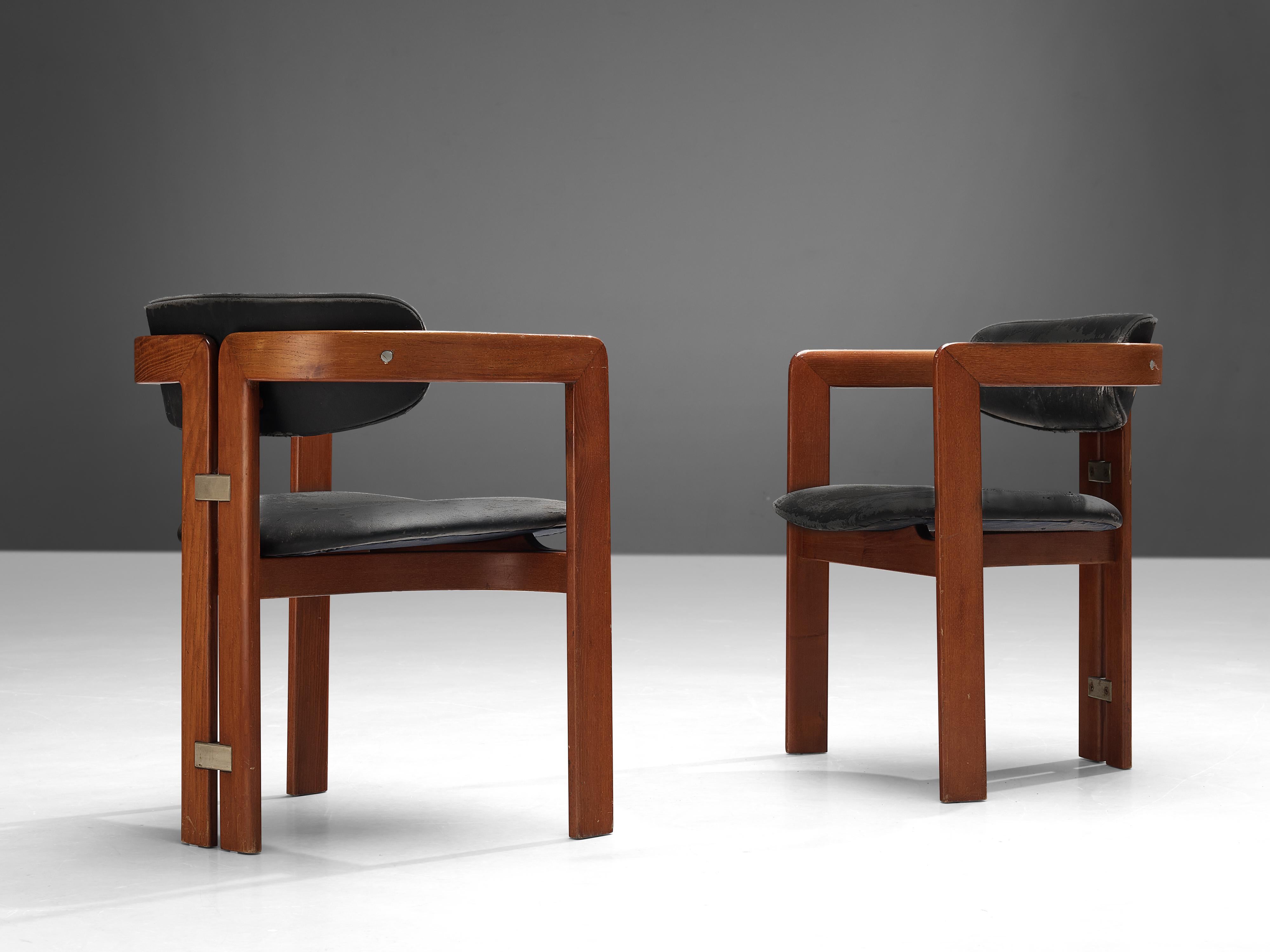 Augusto Savini for Pozzi ‘Pamplona’ Dining Chairs In Good Condition In Waalwijk, NL
