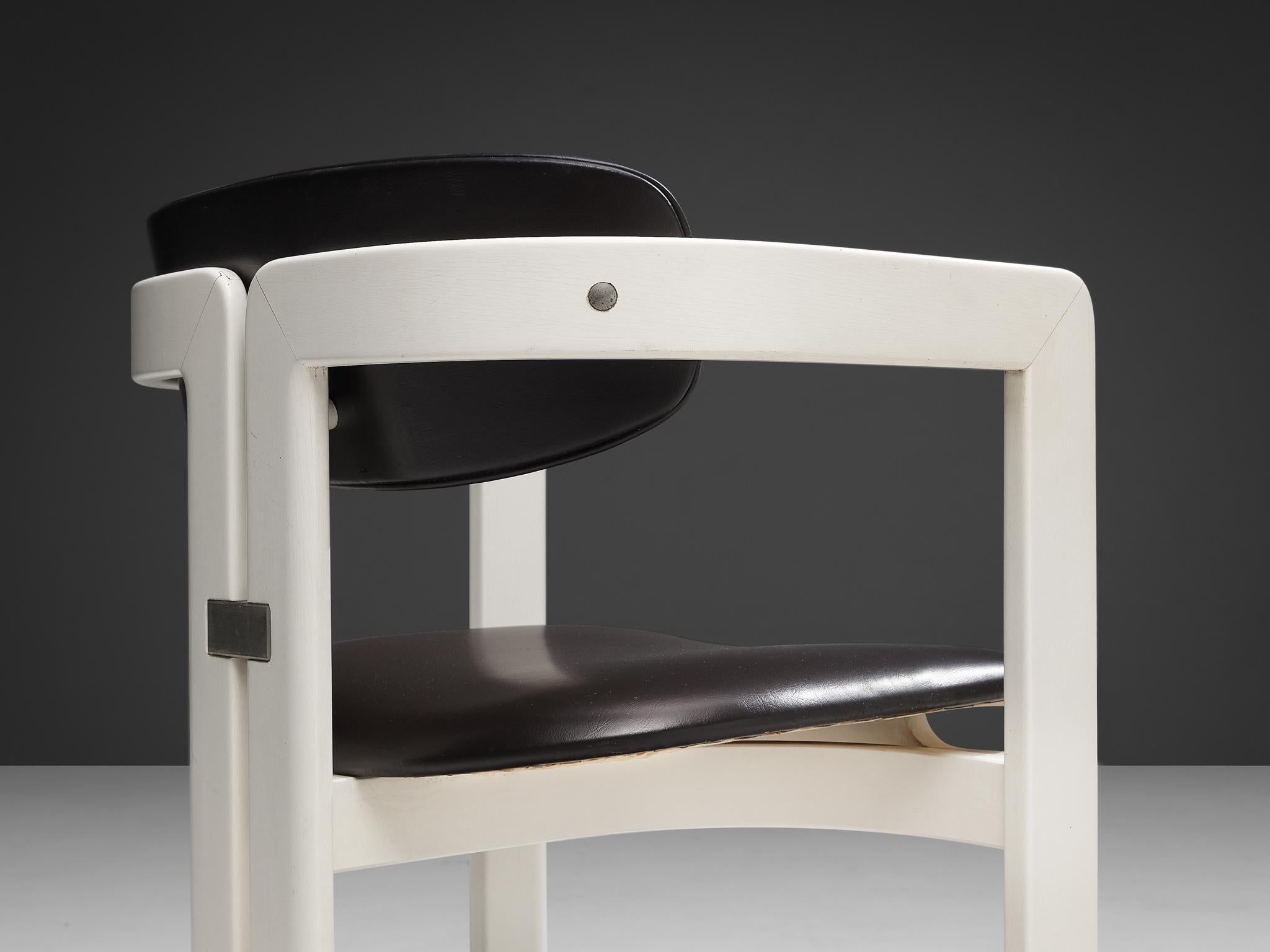 Augusto Savini für Pozzi: Esszimmerstühle „Pamplona“ aus Eschenholz  (Moderne der Mitte des Jahrhunderts) im Angebot