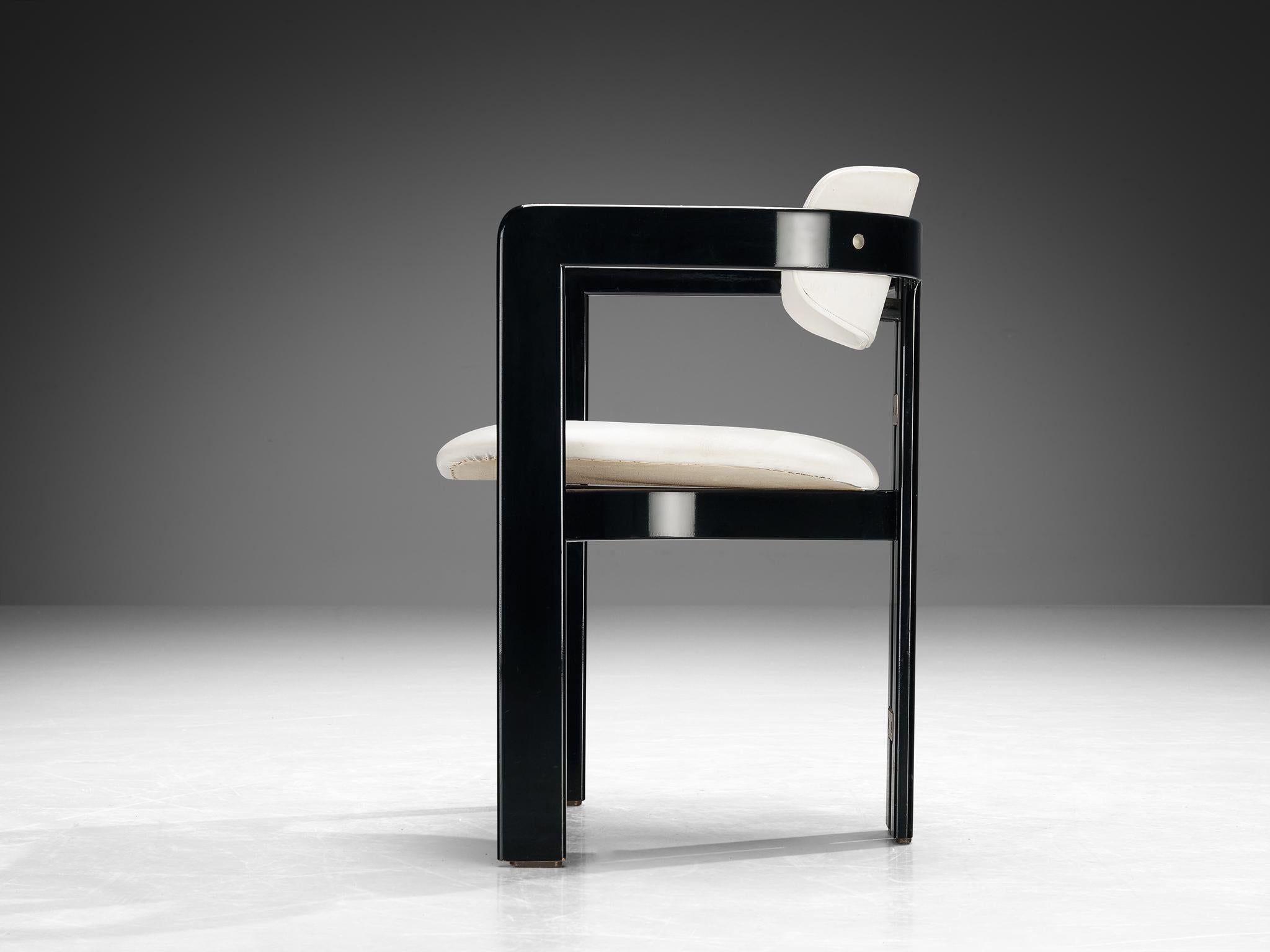 Augusto Savini for Pozzi 'Pamplona' Dining Chairs in White Upholstery 6