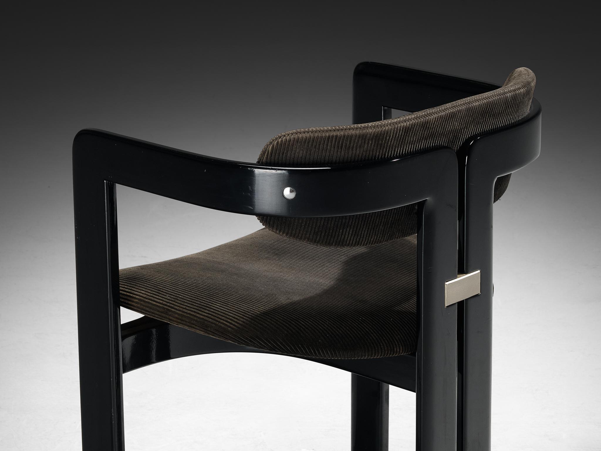 Mid-Century Modern Augusto Savini for Pozzi Set of Four Pamplona Chairs For Sale