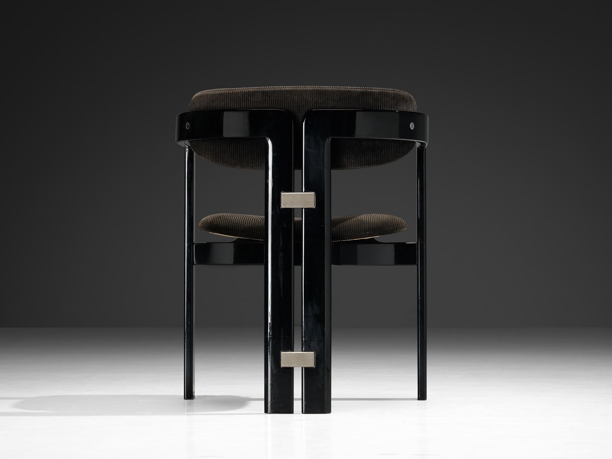 Italian Augusto Savini for Pozzi Set of Four Pamplona Chairs For Sale