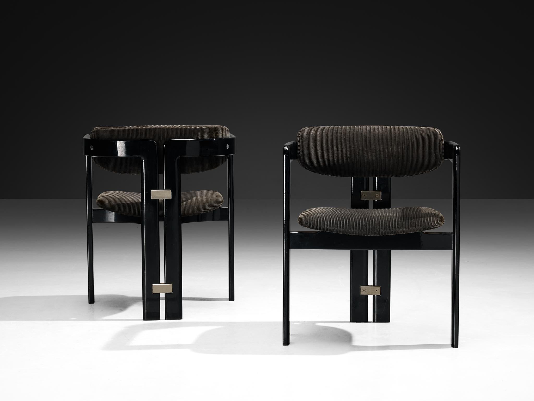 Augusto Savini for Pozzi Set of Four Pamplona Chairs In Good Condition For Sale In Waalwijk, NL