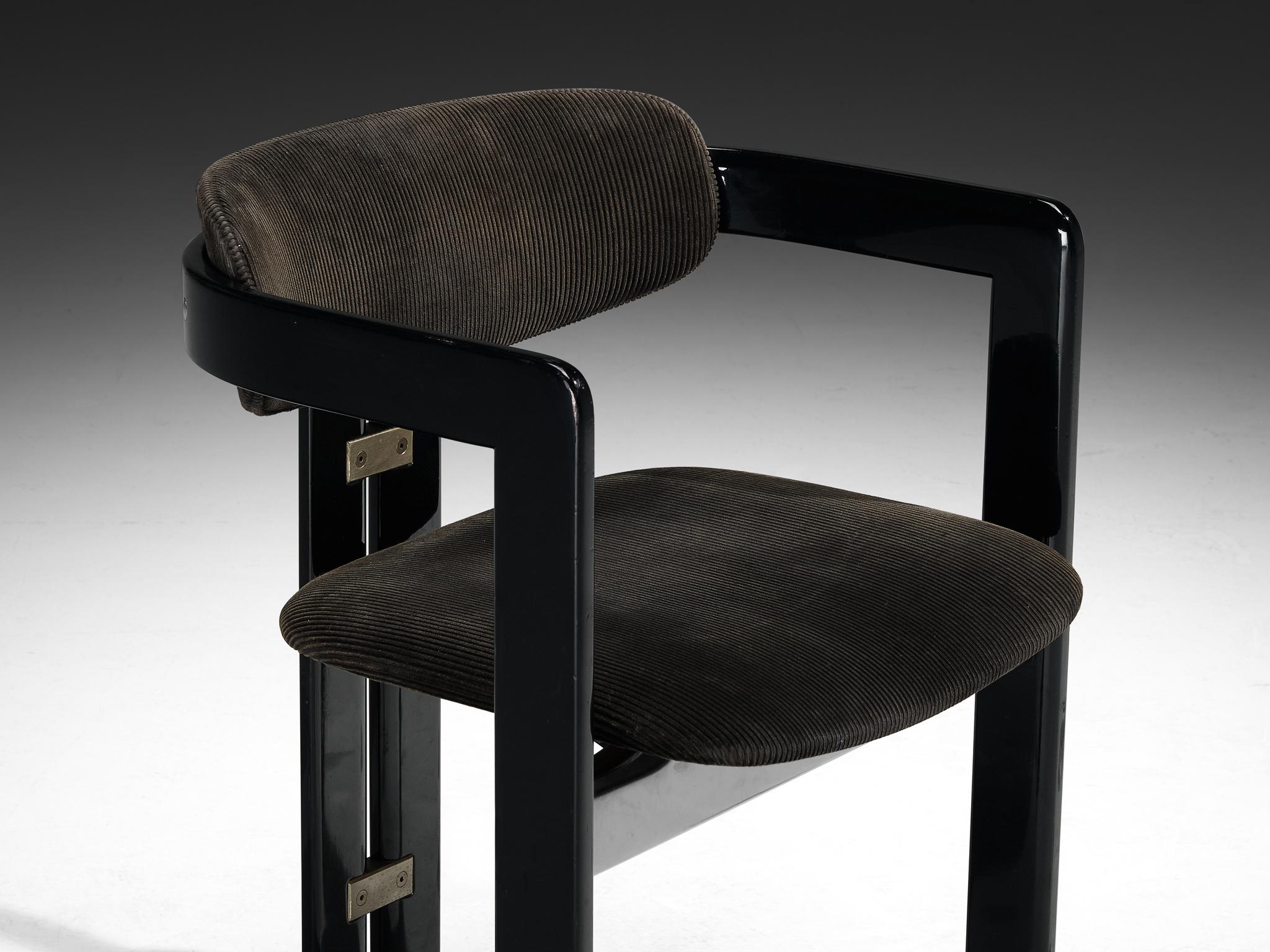 Mid-20th Century Augusto Savini for Pozzi Set of Four Pamplona Chairs For Sale