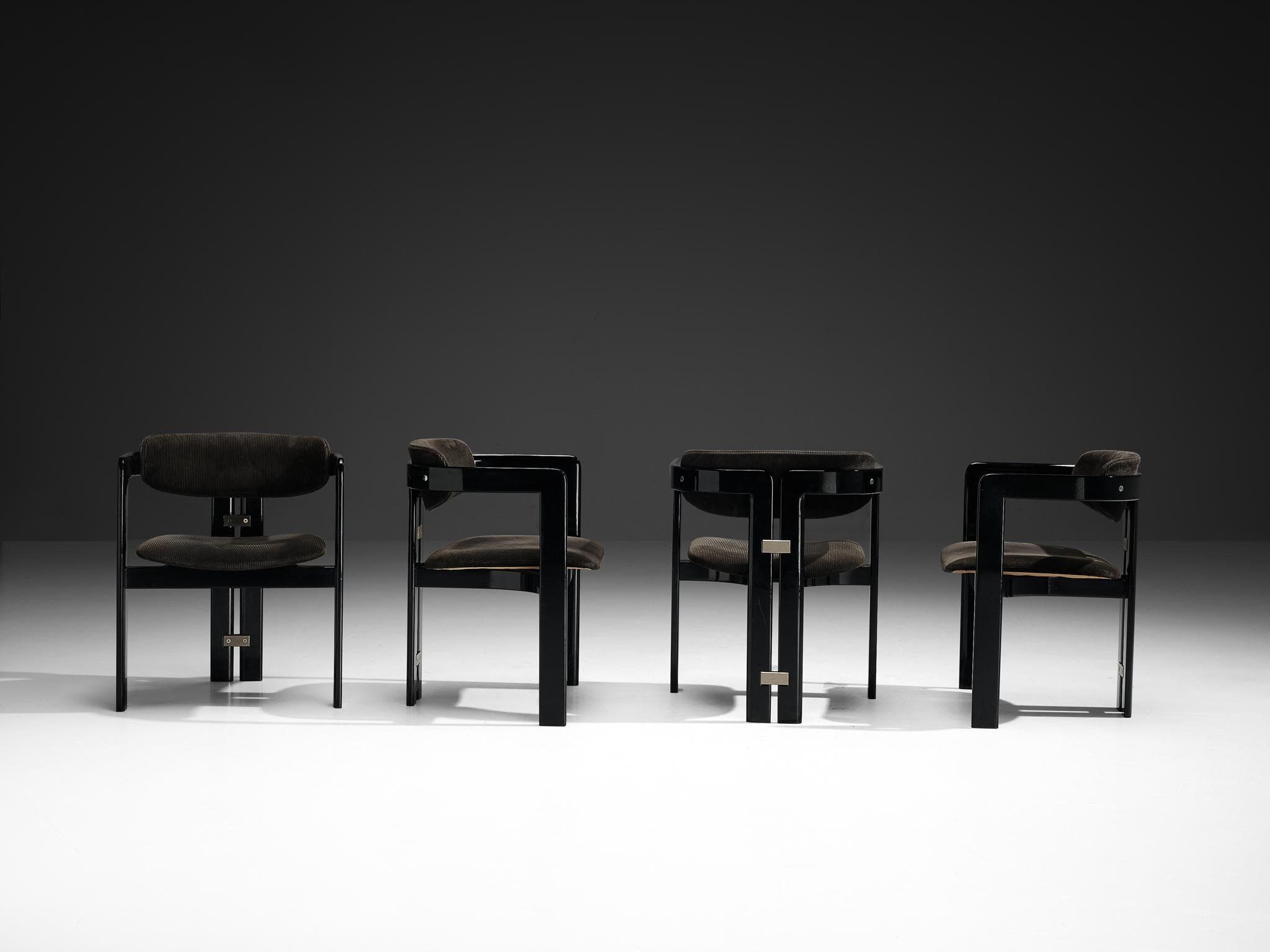 Augusto Savini for Pozzi Set of Four Pamplona Chairs For Sale 1