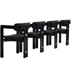 Augusto Savini for Pozzi Set of Four Pamplona Chairs