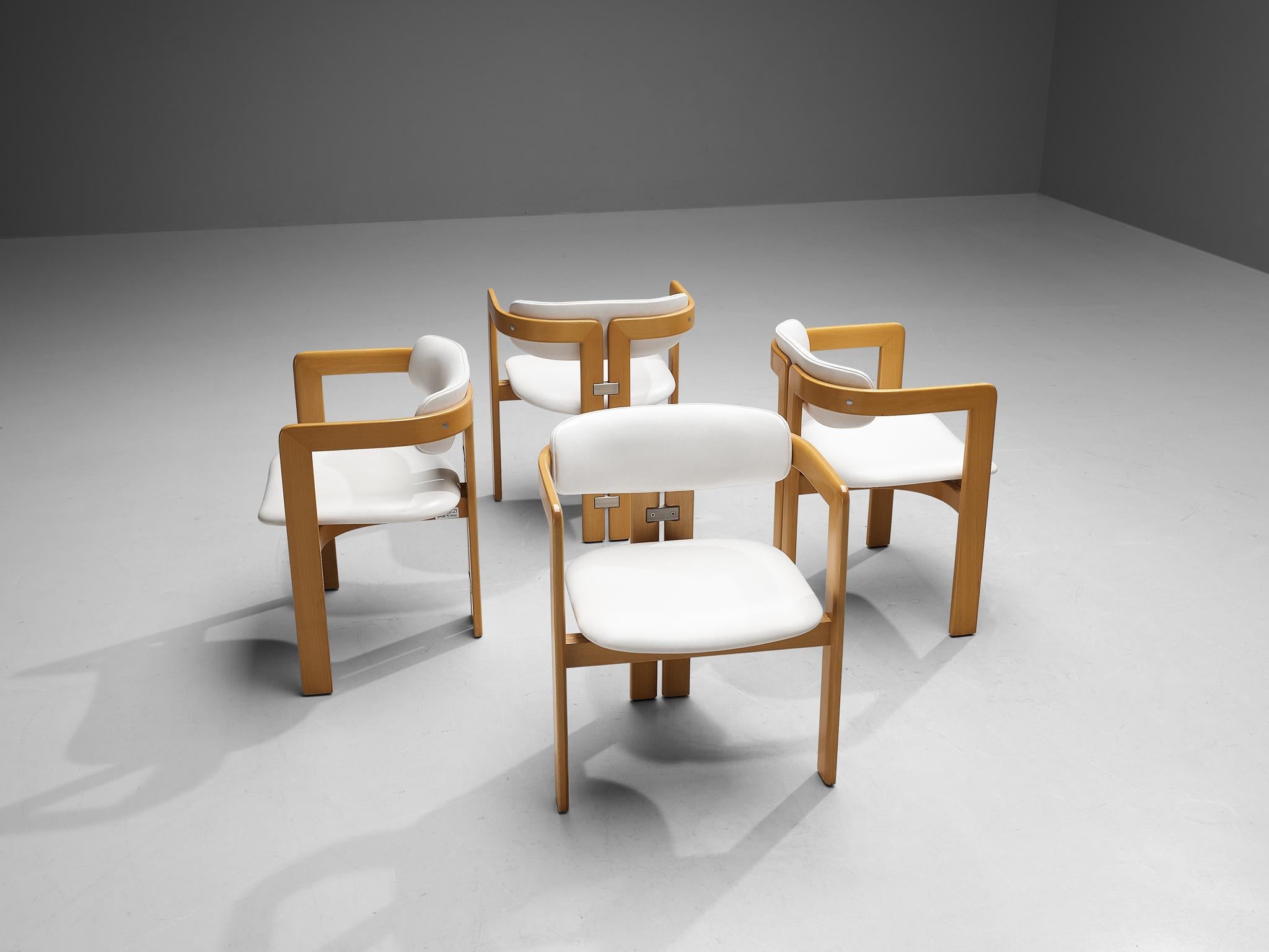 Italian Augusto Savini for Pozzi Set of Four 'Pamplona' Dining Chairs