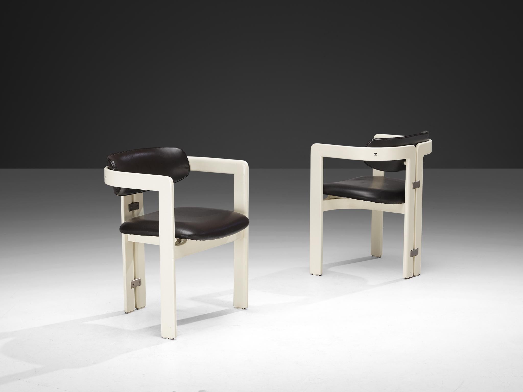 Mid-20th Century Augusto Savini for Pozzi Set of Fourteen 'Pamplona' Dining Chairs