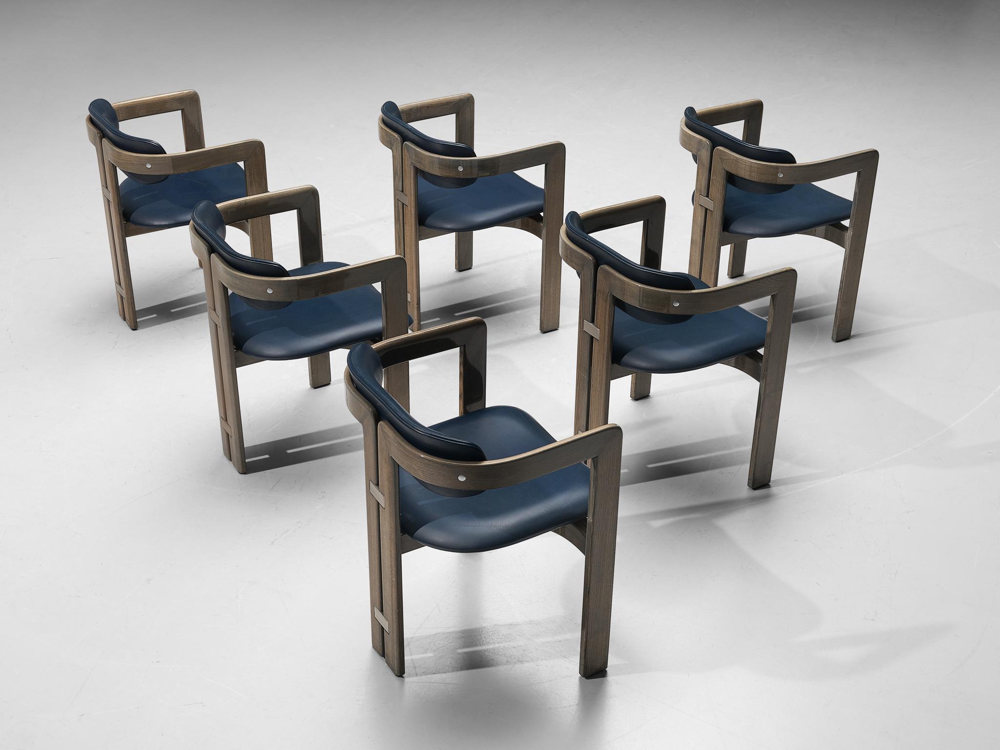 Augusto Savini for Pozzi Set of Six 'Pamplona' Dining Chairs 1