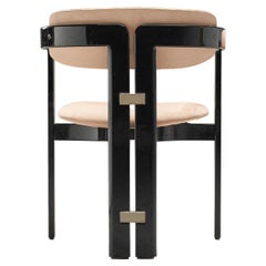 Augusto Savini "Pamplona" Armchair in Ebonised Ash and Pink Upholstery
