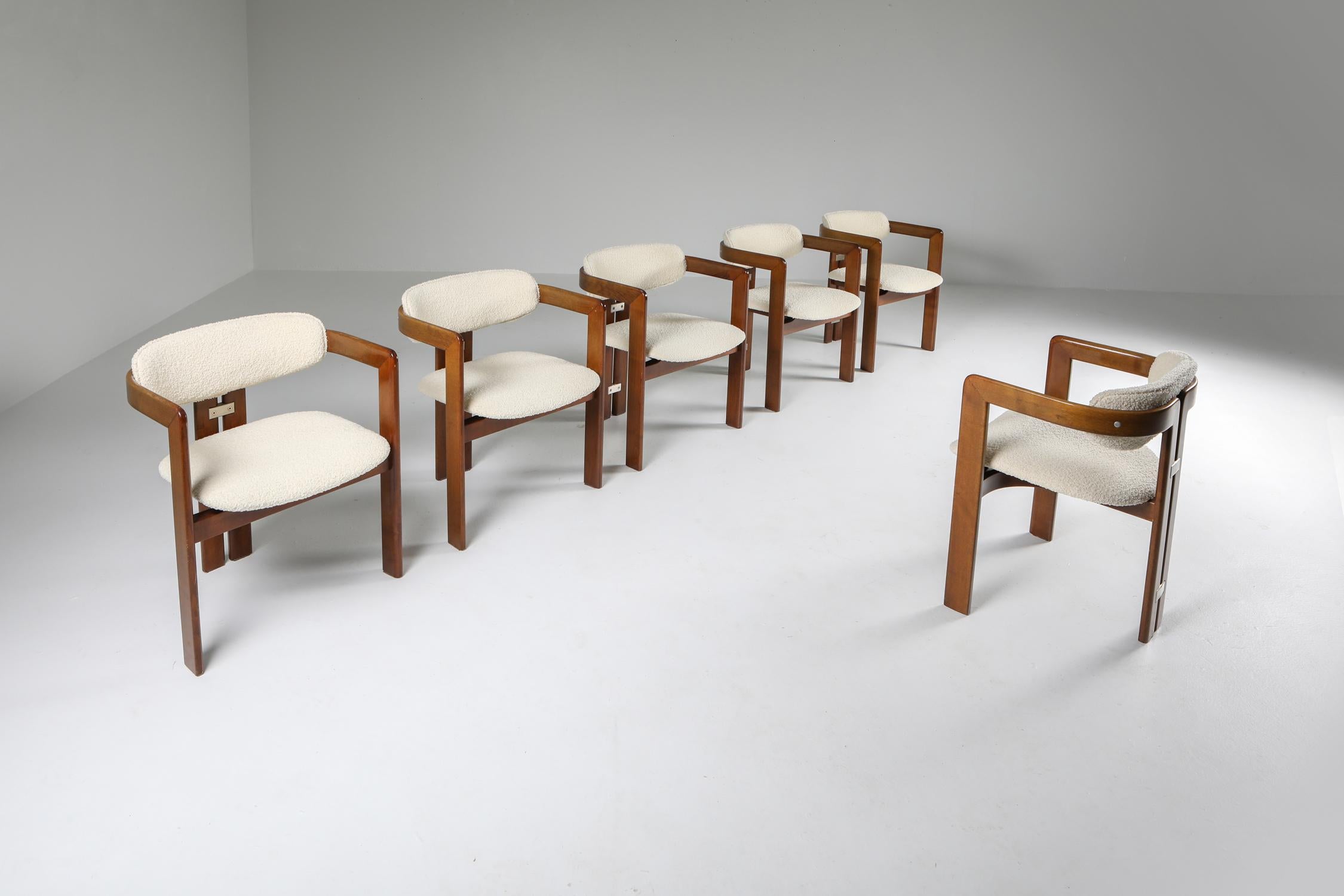 Mid-Century Modern Augusto Savini 'Pamplona' Armchairs, Set of Six